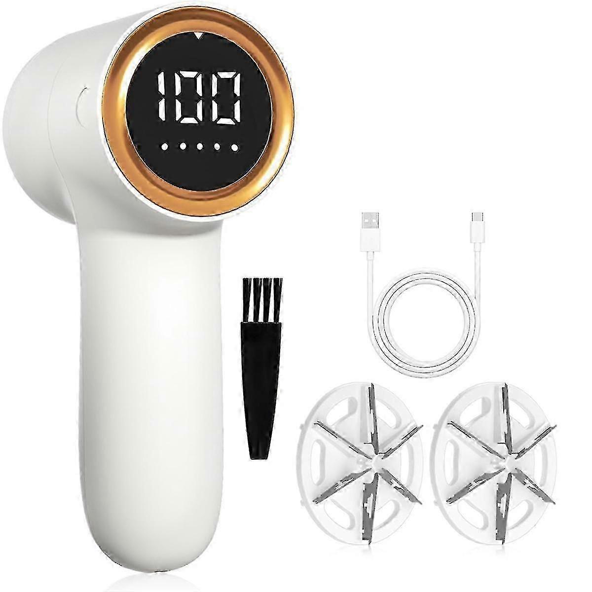 Fabric Shaver, Lint Remover for Clothes with LED Display, USB Rechargeable Debobbler, Lints Shaver Defuzzer