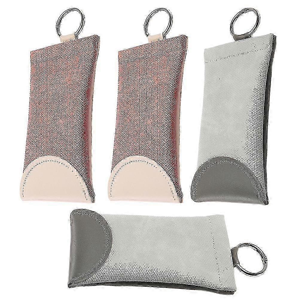 Leather Travel Sunglass Case Squeeze Eyeglass Case With Hanging Loop