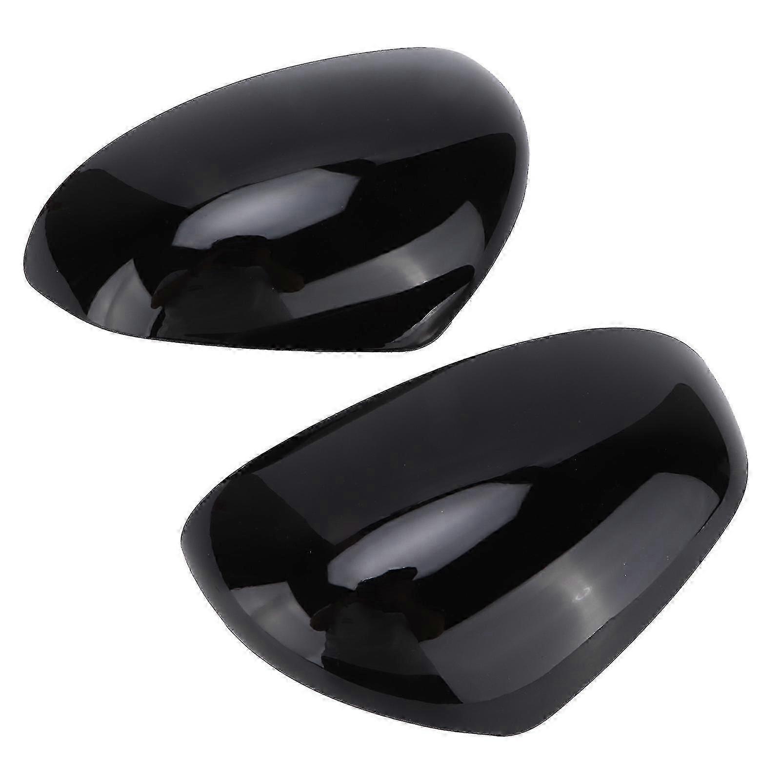 Glossy Black Rearview Mirror Caps for Smart Fortwo/Forfour 453 (2015-2021) - Stick On Protective Housing Replacement