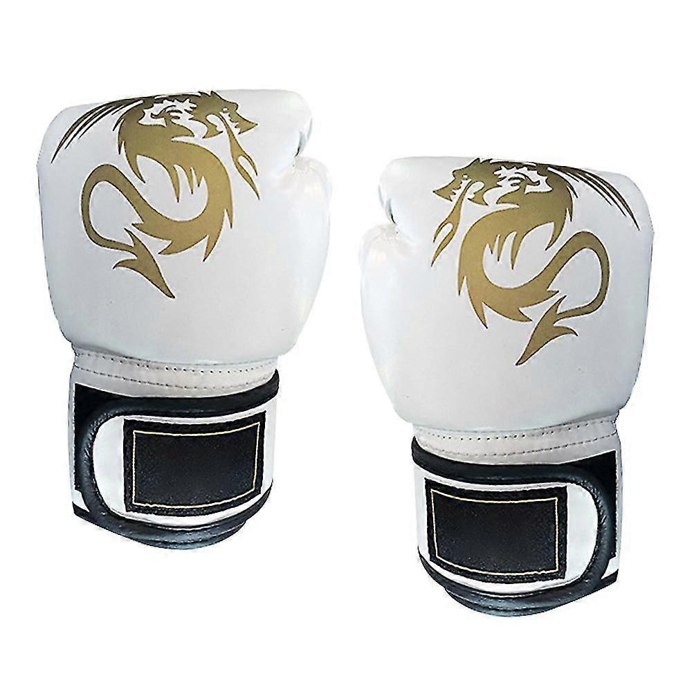 Γάντια πυγμαχίας παιδιών Γάντια πυγμαχίας νεολαίας, γάντια πυγμαχίας κατάρτισης αγοριών και κοριτσιών για την τσάντα διάτρησης, Kickboxing, Muay Ταϊλάνδης-λευκός-s