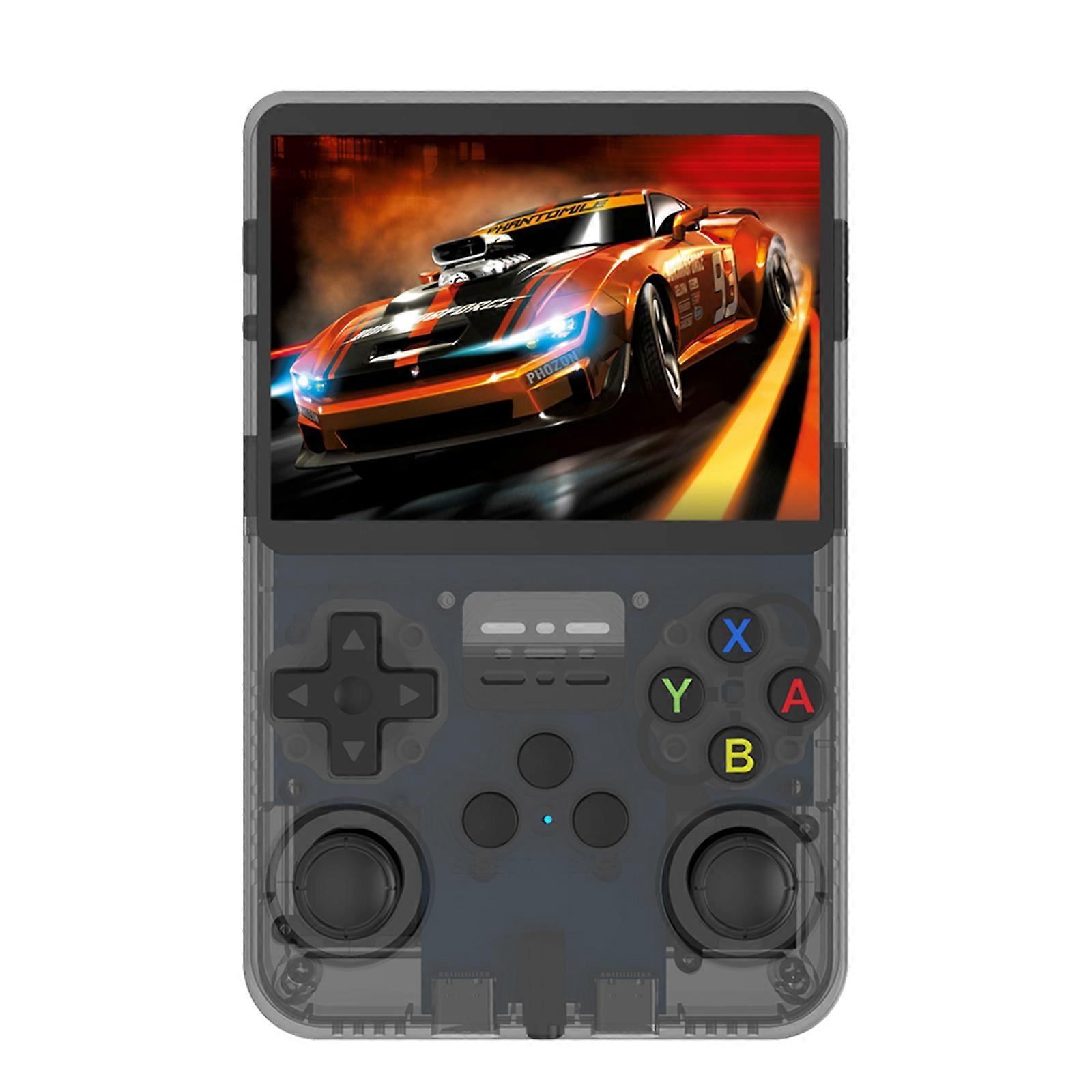 Handheld Game Console Dual Joysticks Game Player with Back R/L Buttons Built-in Games 3.5-inch Color Screen RK3326 2500mAh Rechargeable Battery
