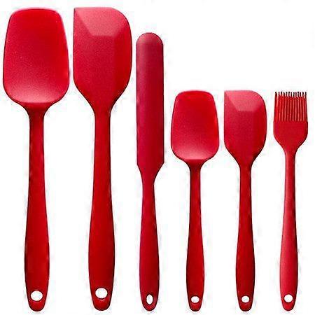 6PCS Silicone Cooking Tools Cutlery Set Non-Stick Cooking Spoon
