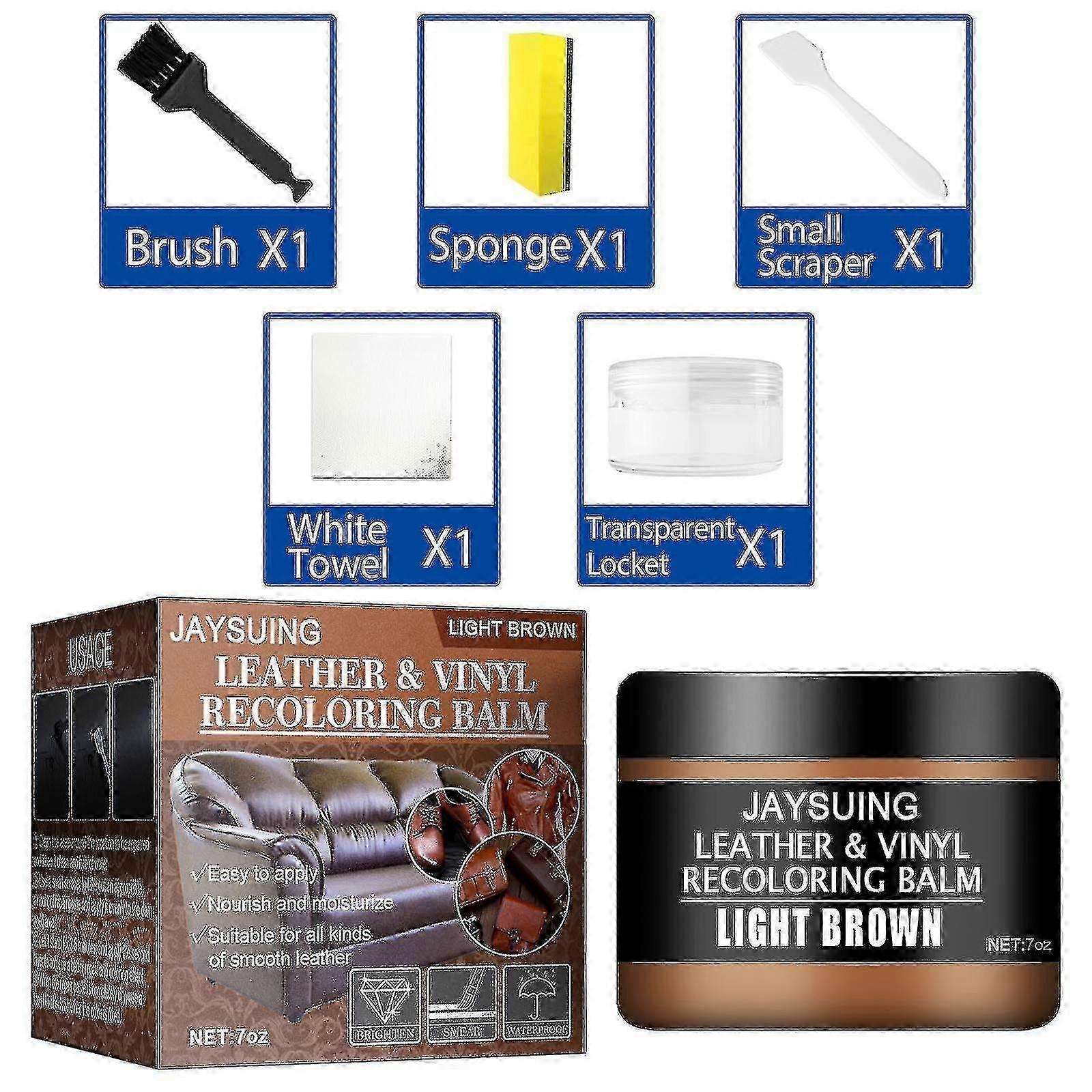 Jaysuing Soffa Läder Reparationsset Lädervaror Underhåll Läder Förhud | Stil 4 |