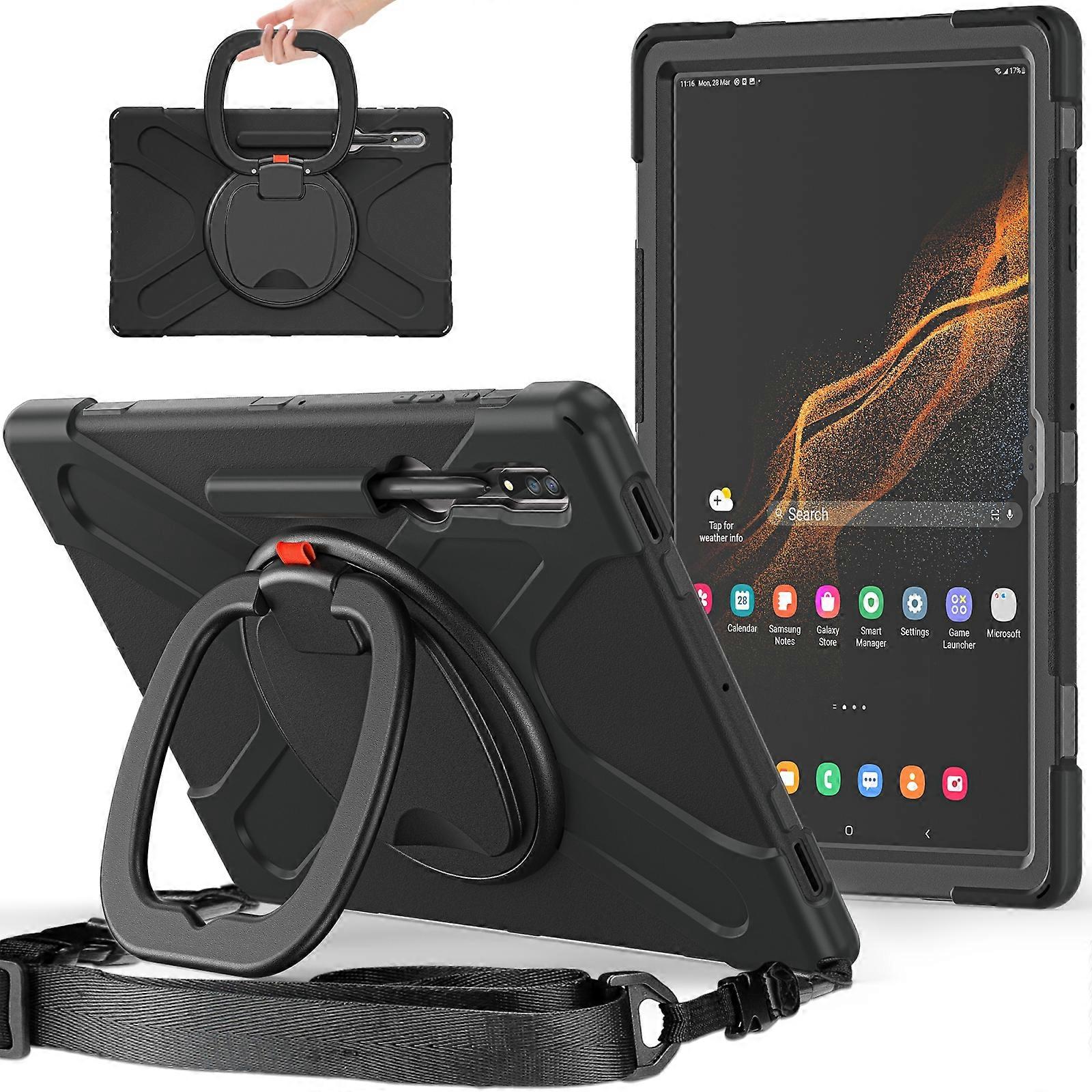 For Samsung Galaxy Tab S8 Ultra Silicone + PC Tablet Case