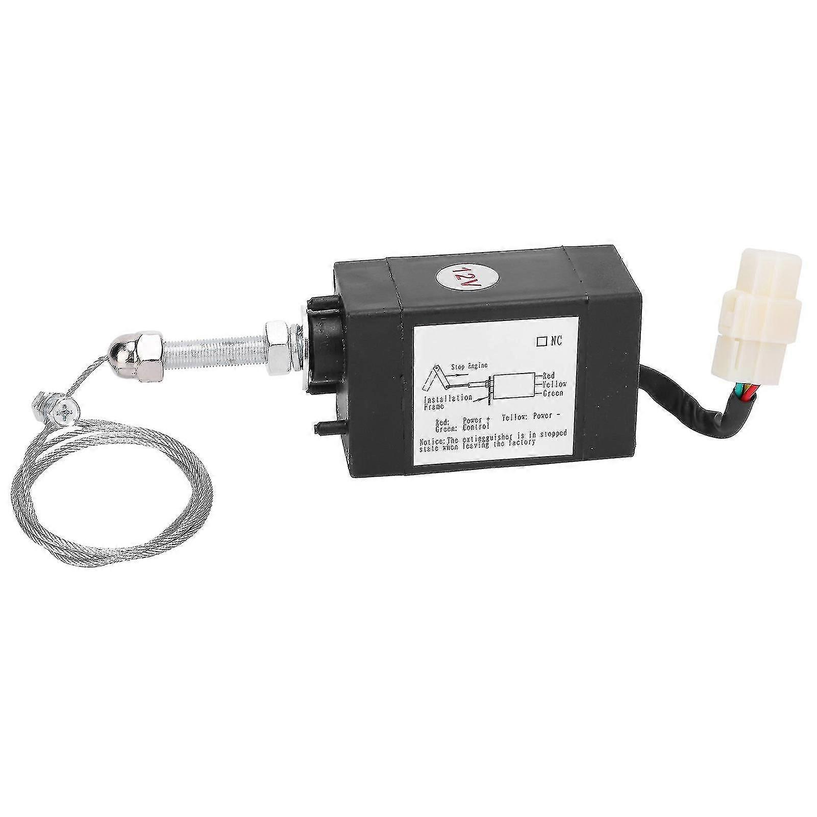 Engine Stop Solenoid Valve Generator Flameout Shutdown Controller Xhqpt No Dc12v