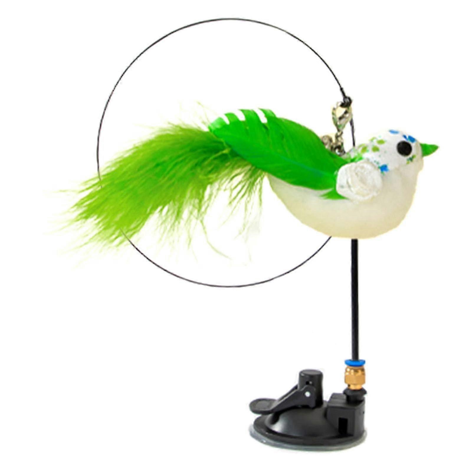 猫の羽のおもちゃ1mの杖のおもちゃティーザー用ベルインタラクティブキャッチャーティーザー付き