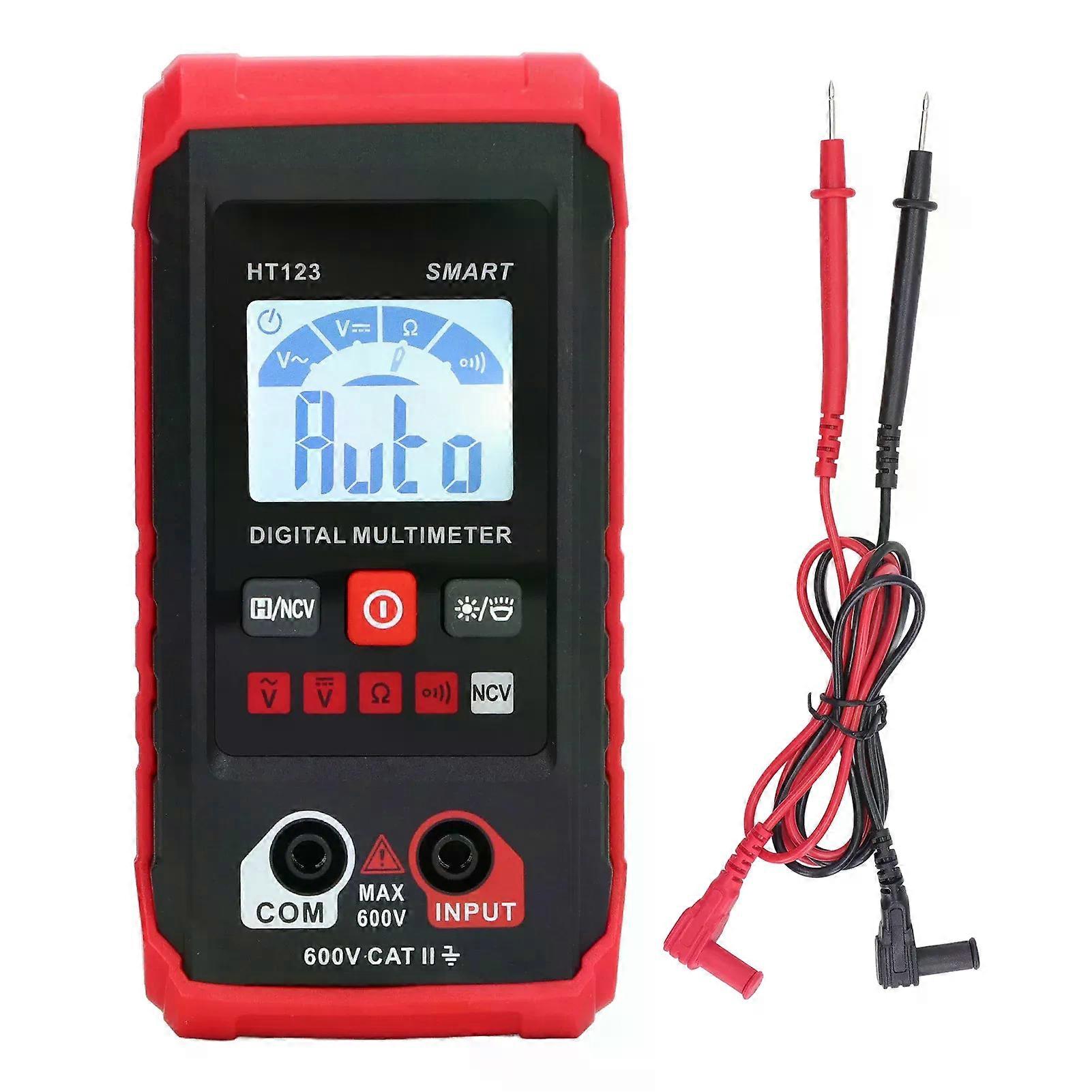 Digital Multimeter Voltage HT123 Resistance Measuring Automatic Identification Electrical Voltmeter Tester
