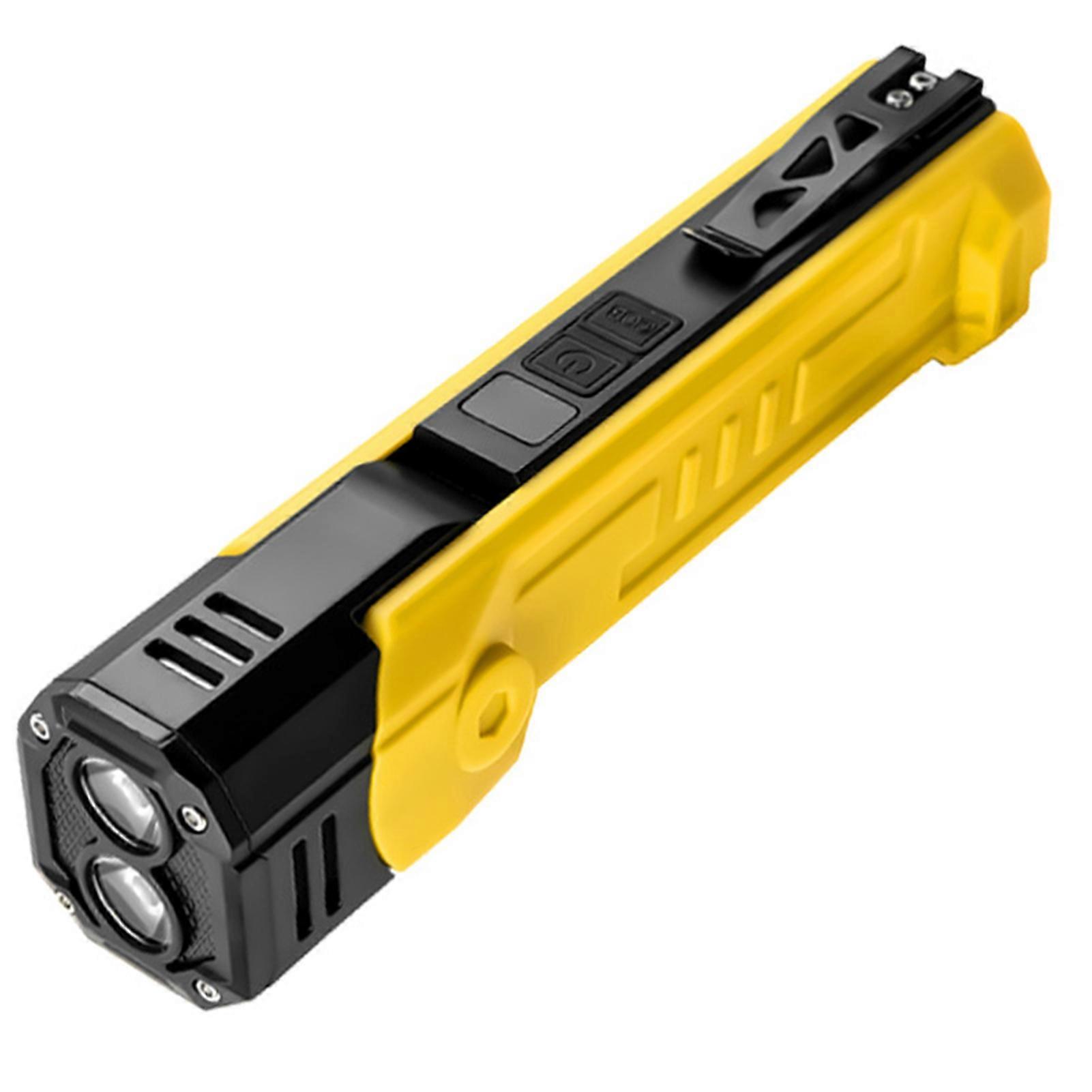 180 Degree Adjustable Xte+cob Red and White Dual-Light LED Work Light with Battery Level Display, Emergency Charging and Type-C Port
