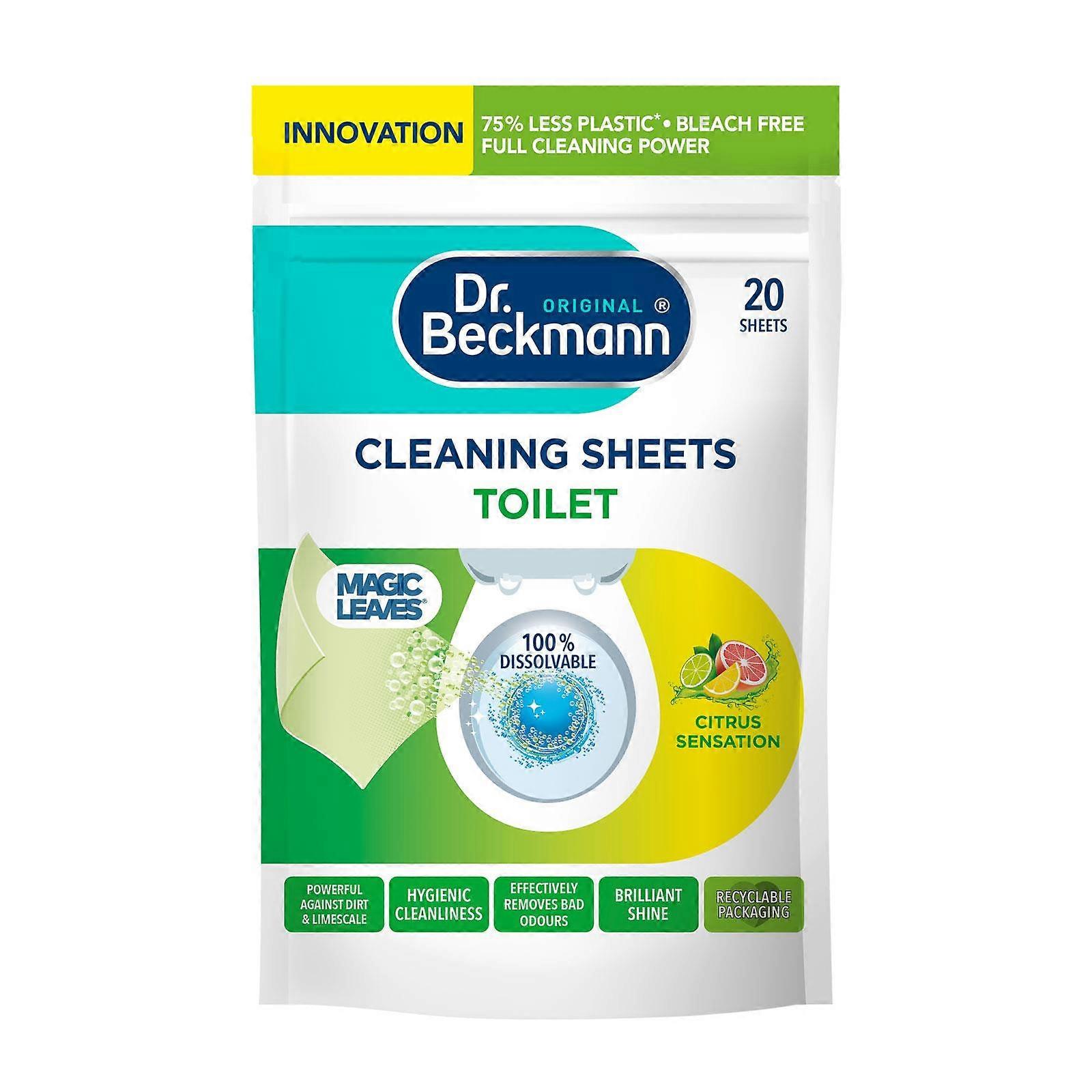 Dr Beckmann Toilet Cleaning Sheets - 20 Pack