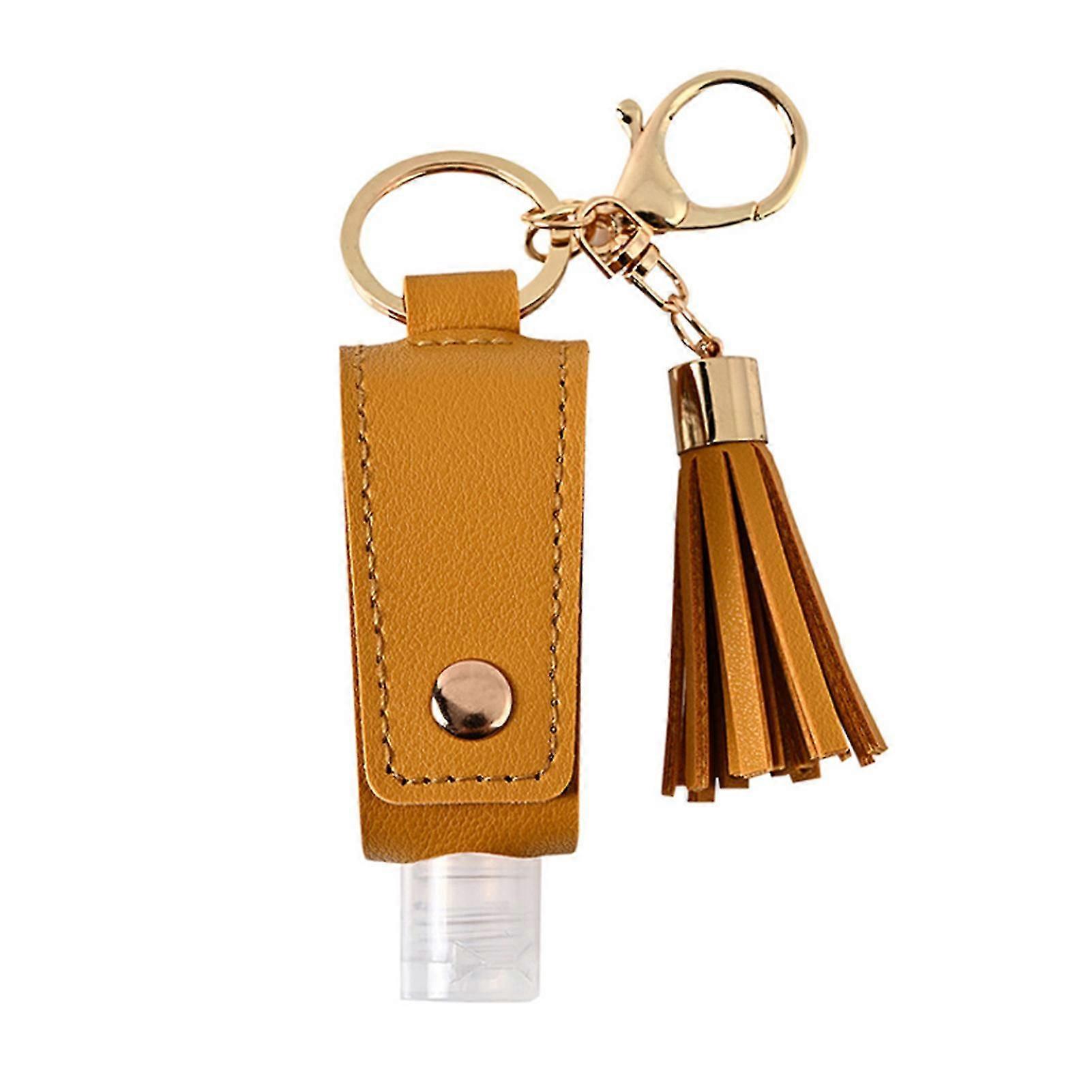 Refillable Bottle With Holder Keychain Transparent Empty Plastic Bottles Containers