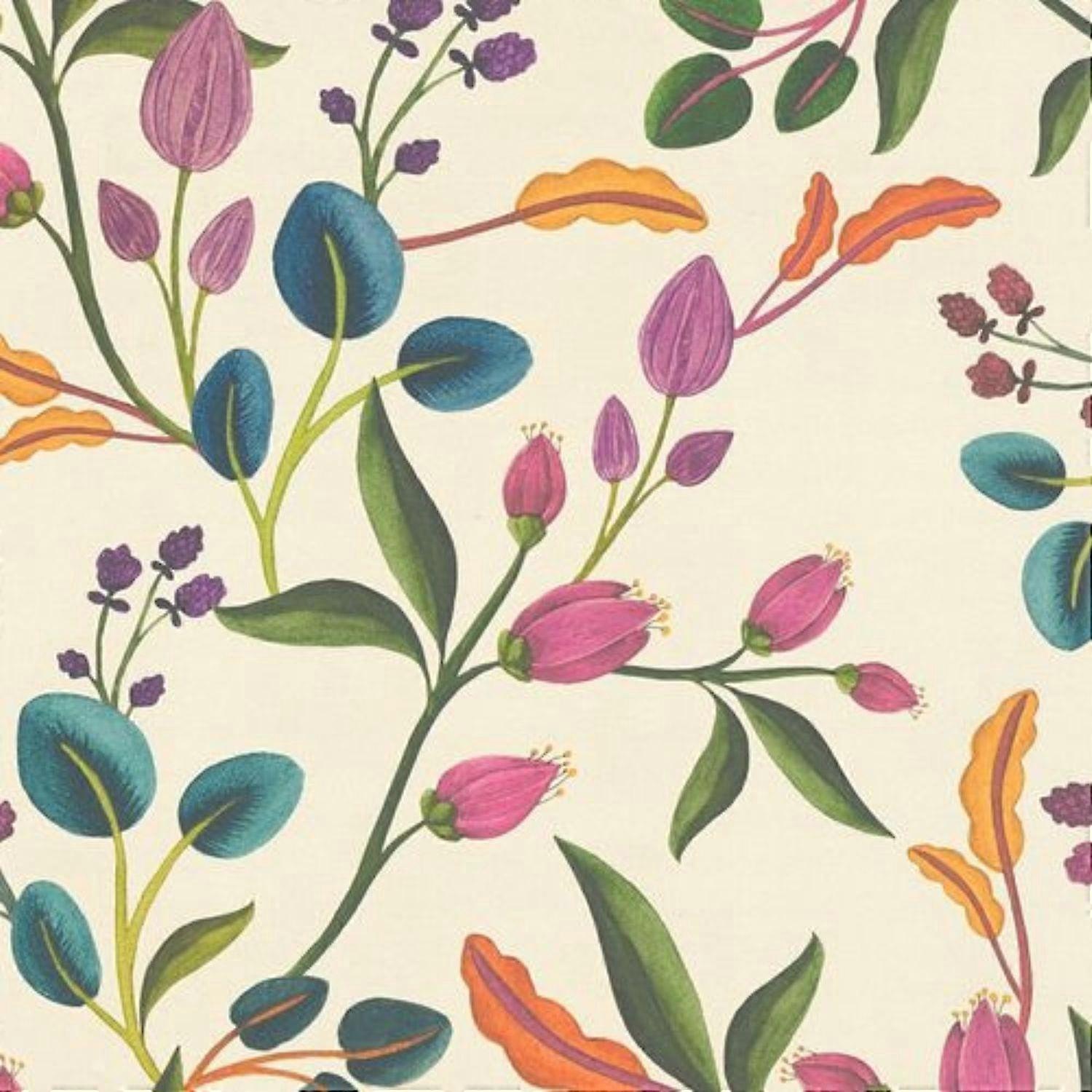 AS Creation Colourful Flowers Wallpaper