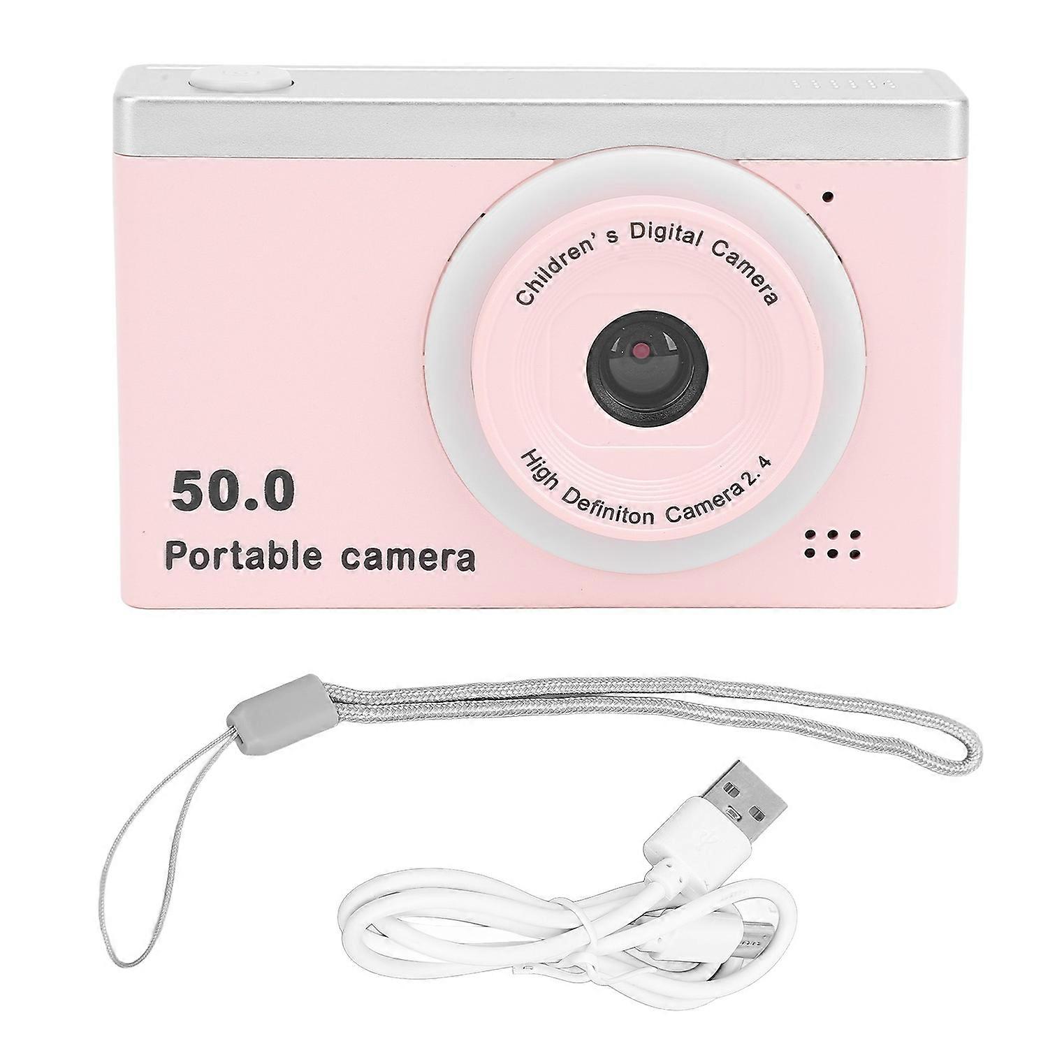 HD Digital Camera 50MP 1080P 8X Zoom Portable Front Rear Dual Cameras with Filter for Kids Photograp