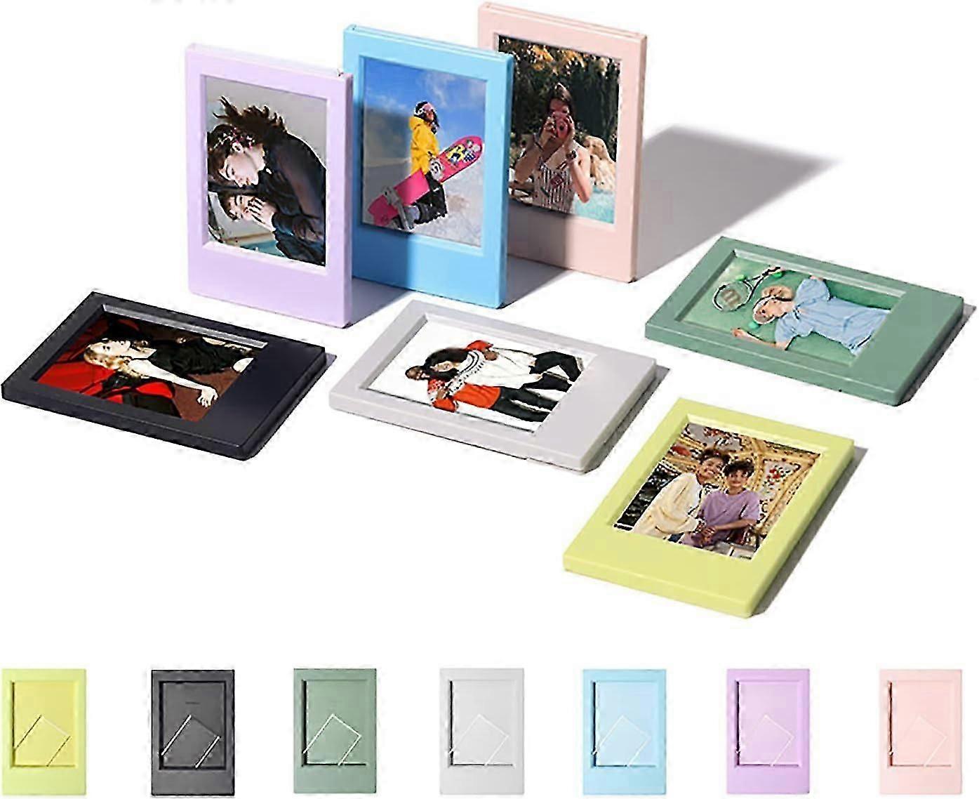 (7 Pack) 3 Inch Mini Polaroid Photo Frame Set for Instax Mini & Tabletop Decor