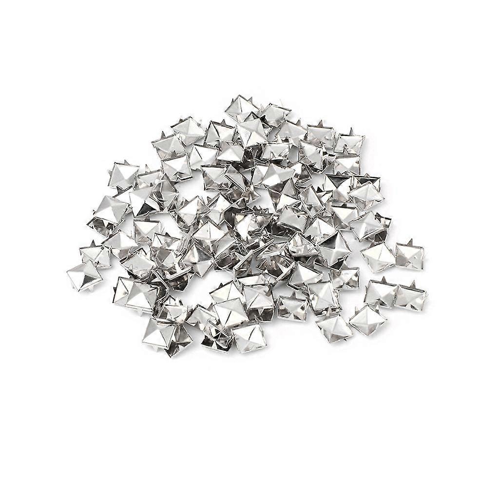 100 db-os négyzet alakú szegecs fém szegecsek tüskék köröm punk cipő öv ruházat dekoráció barkácsolás