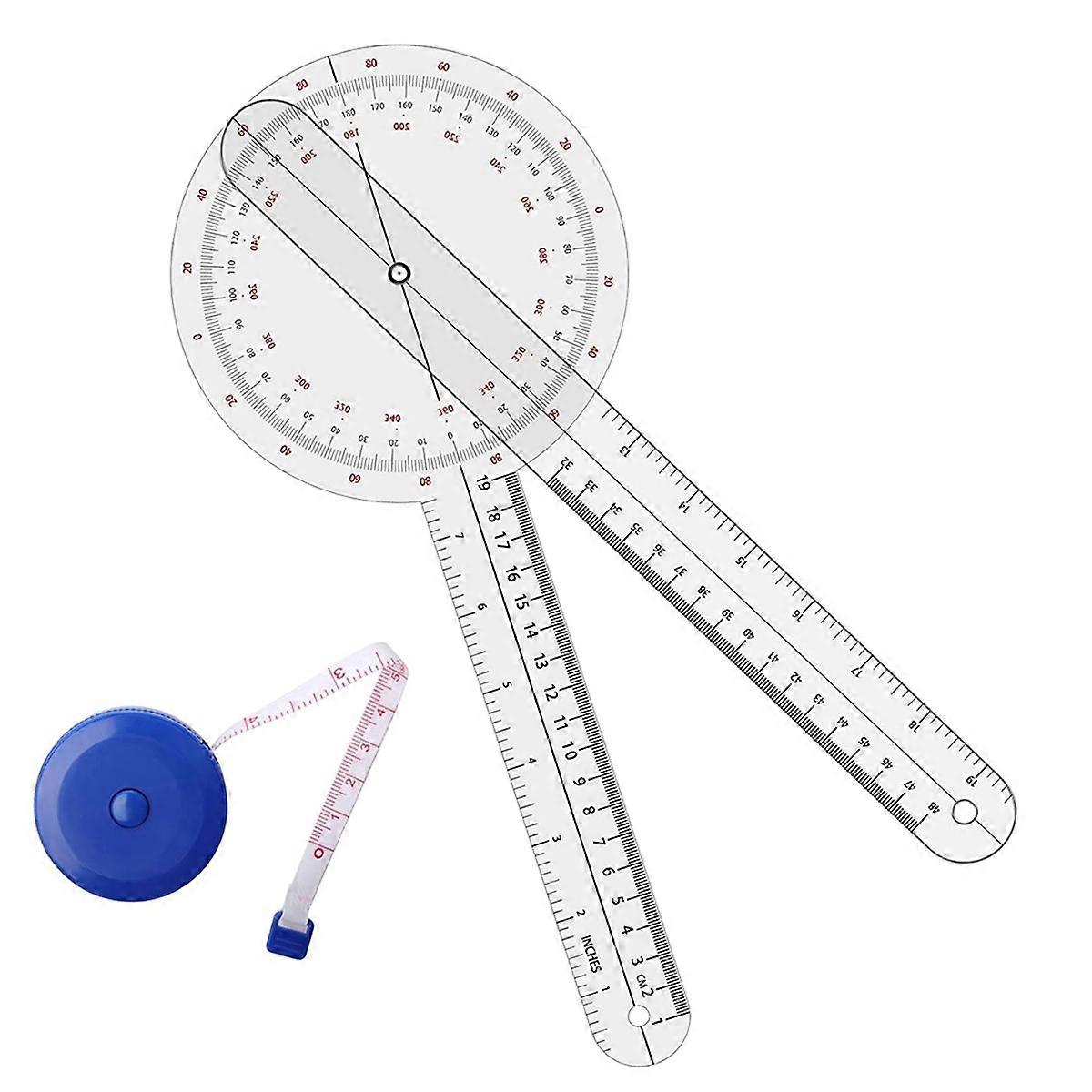1pcs 12 Inch, 360 Degree (Plastic), 1pc Blue Body Measuring Tape for Professionals or Physical Ther