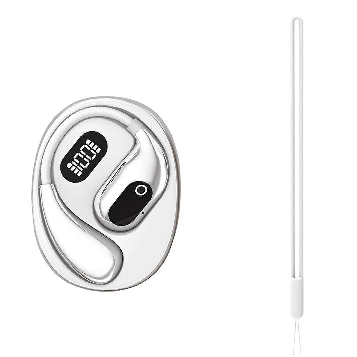 Translator Earbuds Wireless Bluetooth 5.4 Headphones AI Real Time Language Translation Two-Way Device White