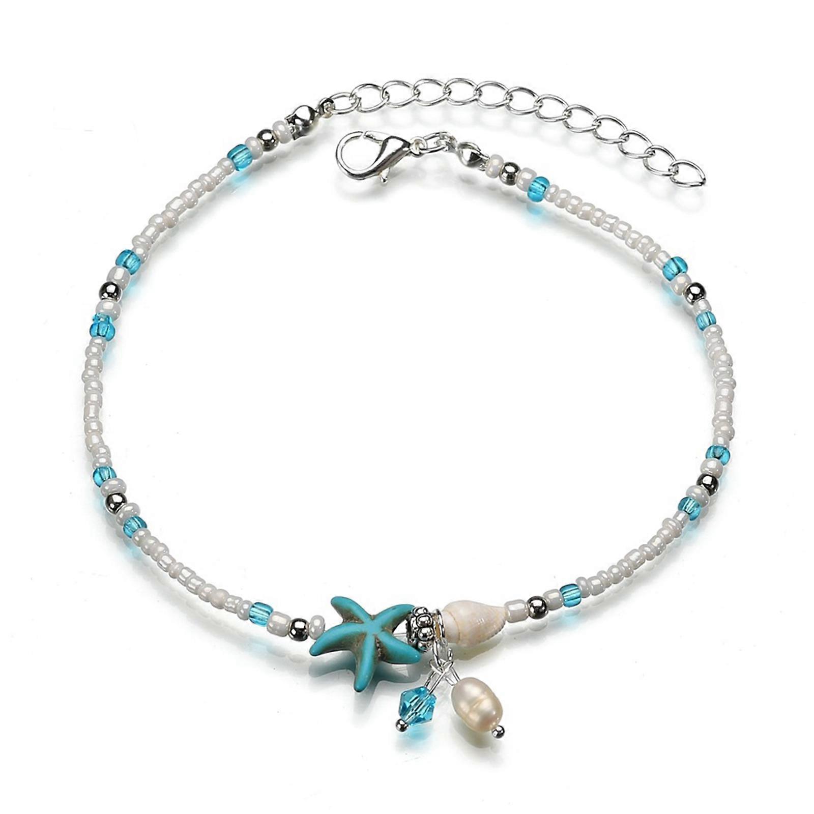 Beach Ankle Bracelet for Women Girl Anklet Adjustable for Shell for Turtle Starfish Charms Anklets Boho Style Adjustable