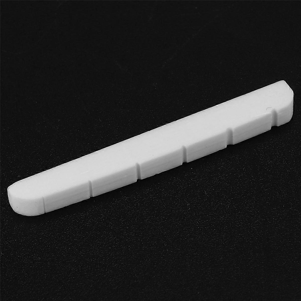 1Pc Guitar Six String Nut Cattle Bone Slotted for Replacement M01941