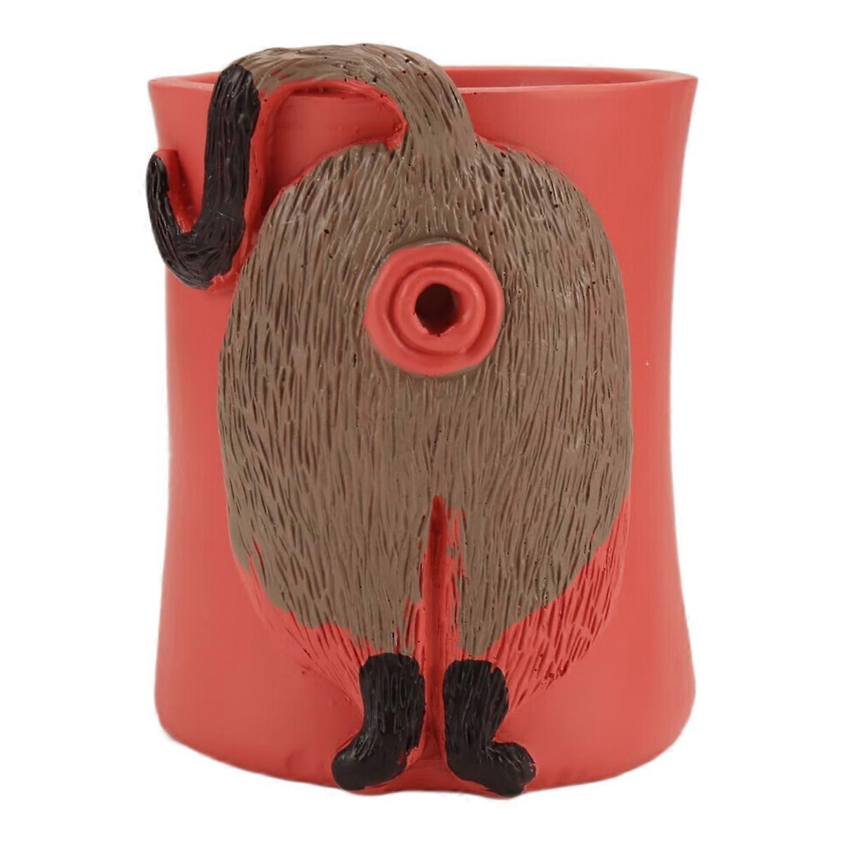 Cat Yarn Bowl Artwork with Hole Yarn Crochet Knitting Basket C