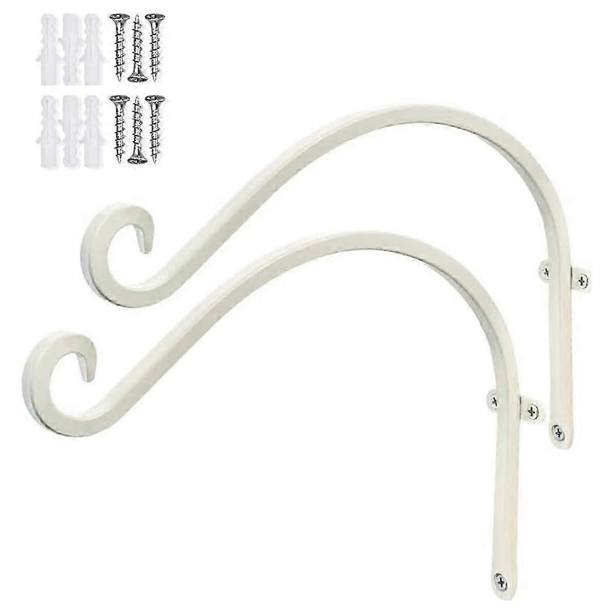 2 Pcs Cabide de Plantas Pendurado, Gancho de Parede de Metal de 12 Polegadas para Flores