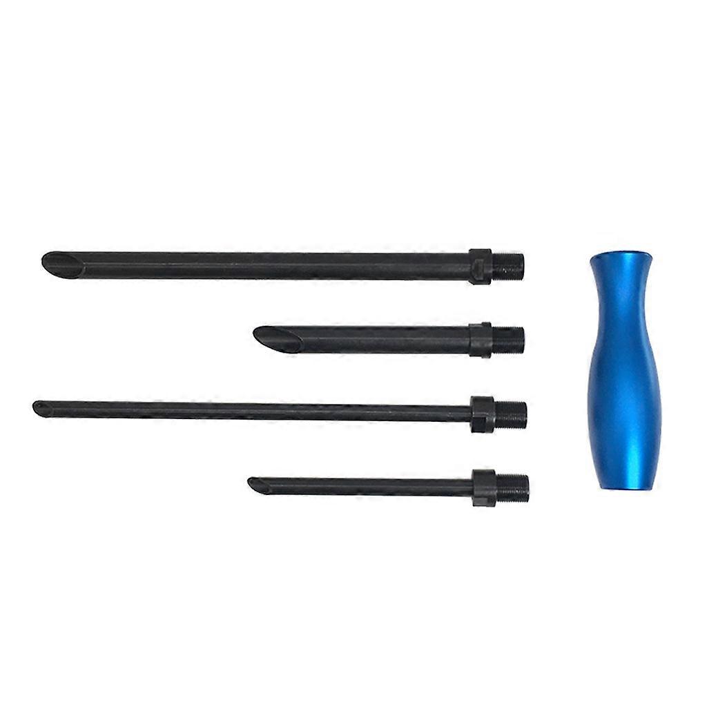 5 Pcs Car Wire Insertion Tool Set Lead Wire Threading Handhold Auto Repair Disassembly Gadget Black