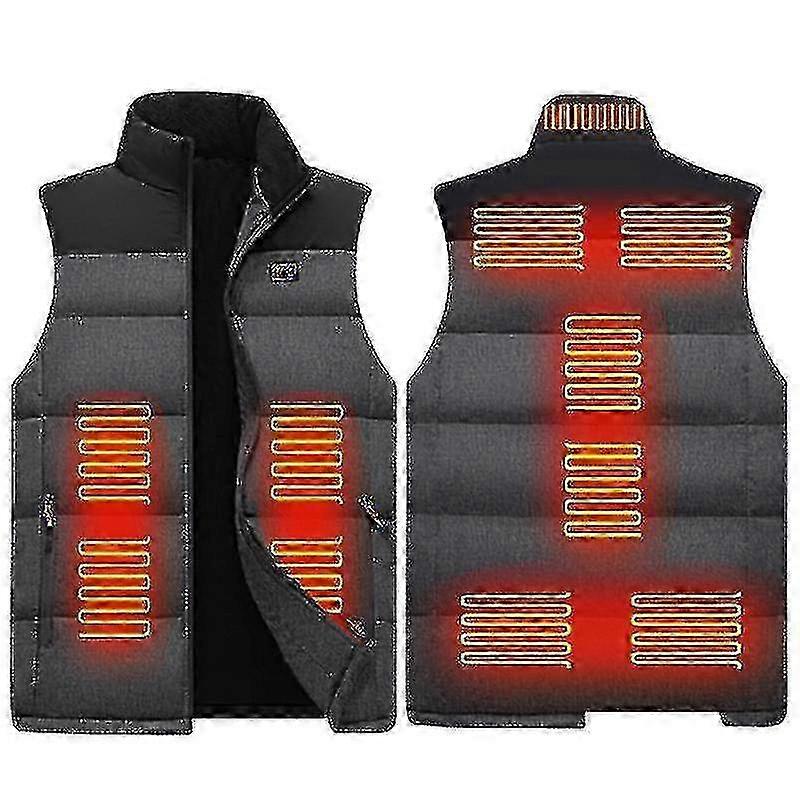 USB Heated Vest Unisex, Lightweight Electric Thermal Jacket with Charging for Winter