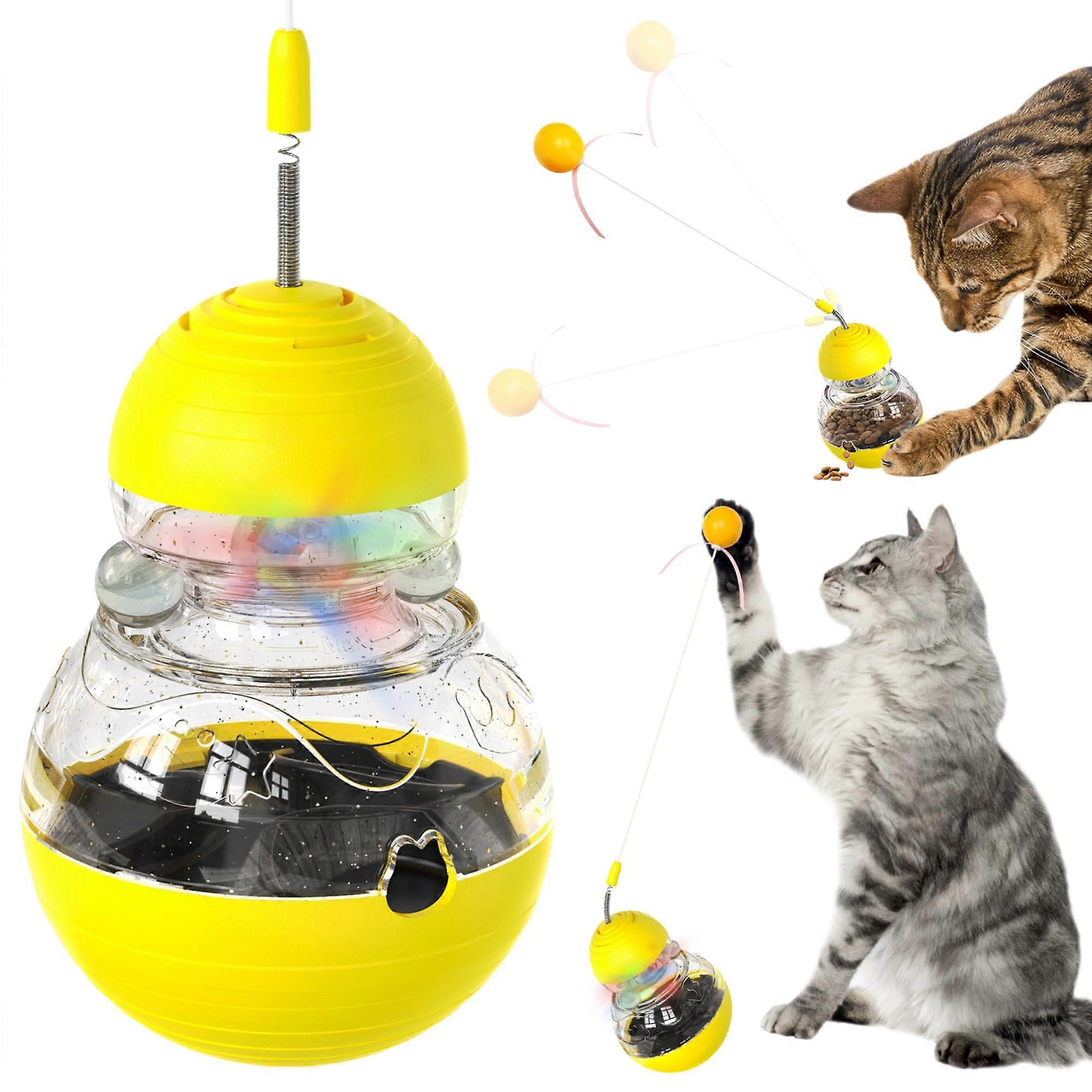 Interactive Cat Toy for Indoor Cats - Engaging Kitten Enrichment Ball with Interactive Features and Durable Materials