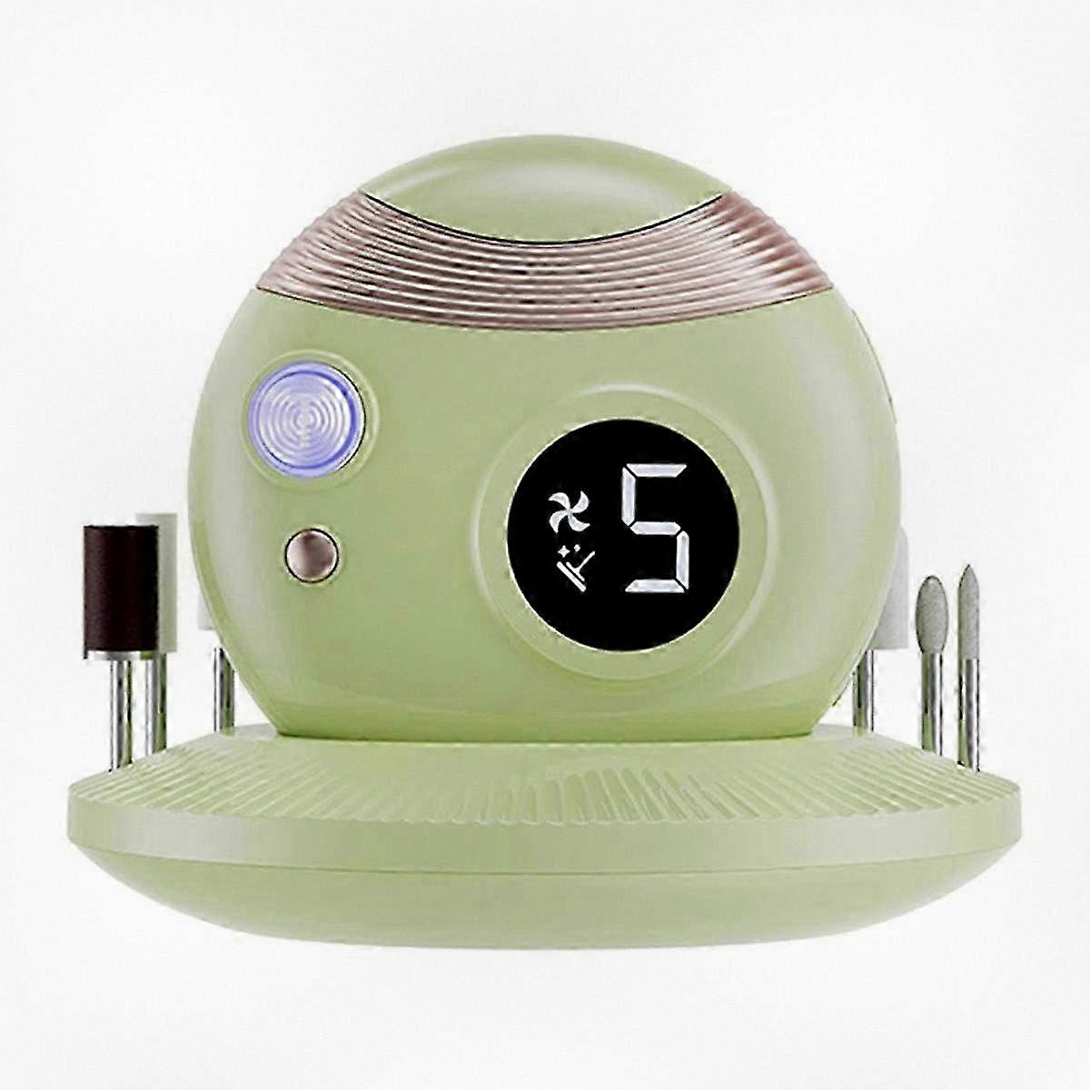 Automatic Electric Nail Trimmer with Light for Easy Grooming - Green