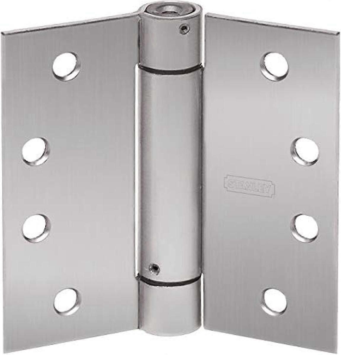 2060R 4X4 26D STL Spring Door Hinge Satin Chrome Steel 4 Inch Height Durable Adjustable Heavy-Duty Design