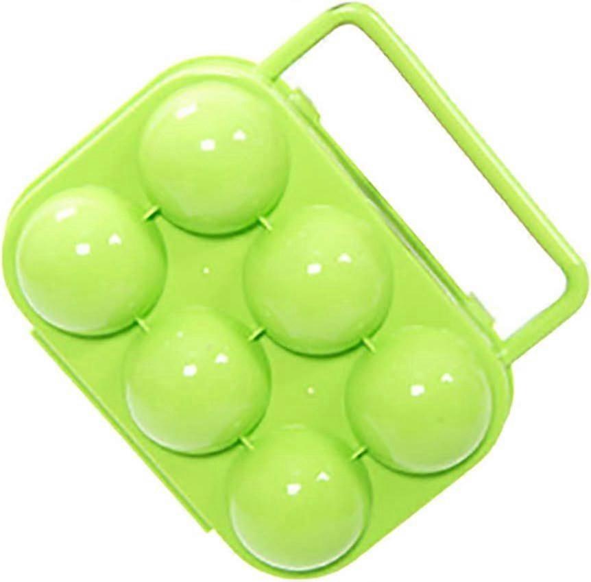 15.5*15*7CM Portable Egg Boxes for 6 Eggs Plastic Storage Box for Camping Picnic