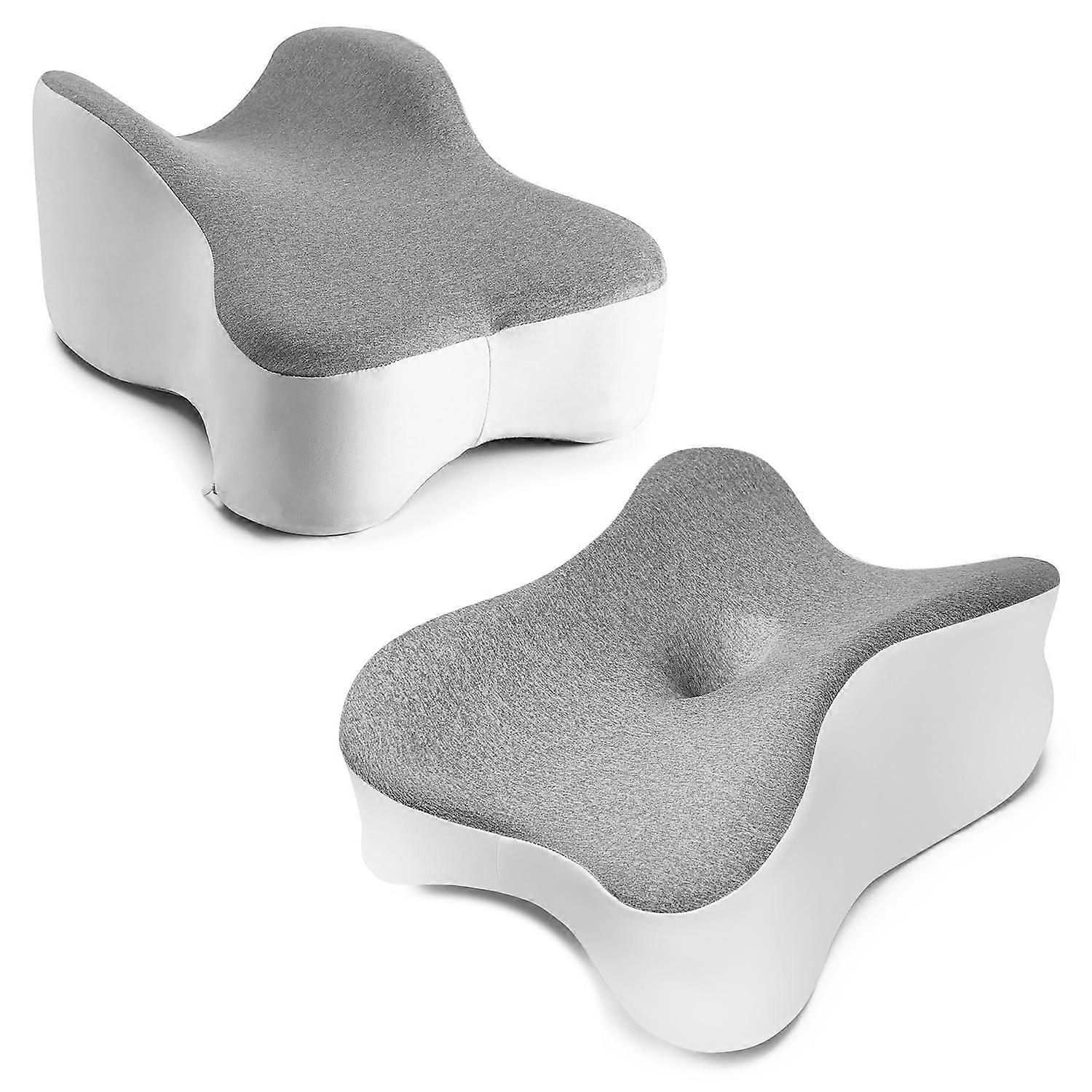 Strong Mid-Support Knee Pillow and Long Knee Pillow Set for Sleep, Orthopedic Comfort, Adjustable Size, Memory Foam