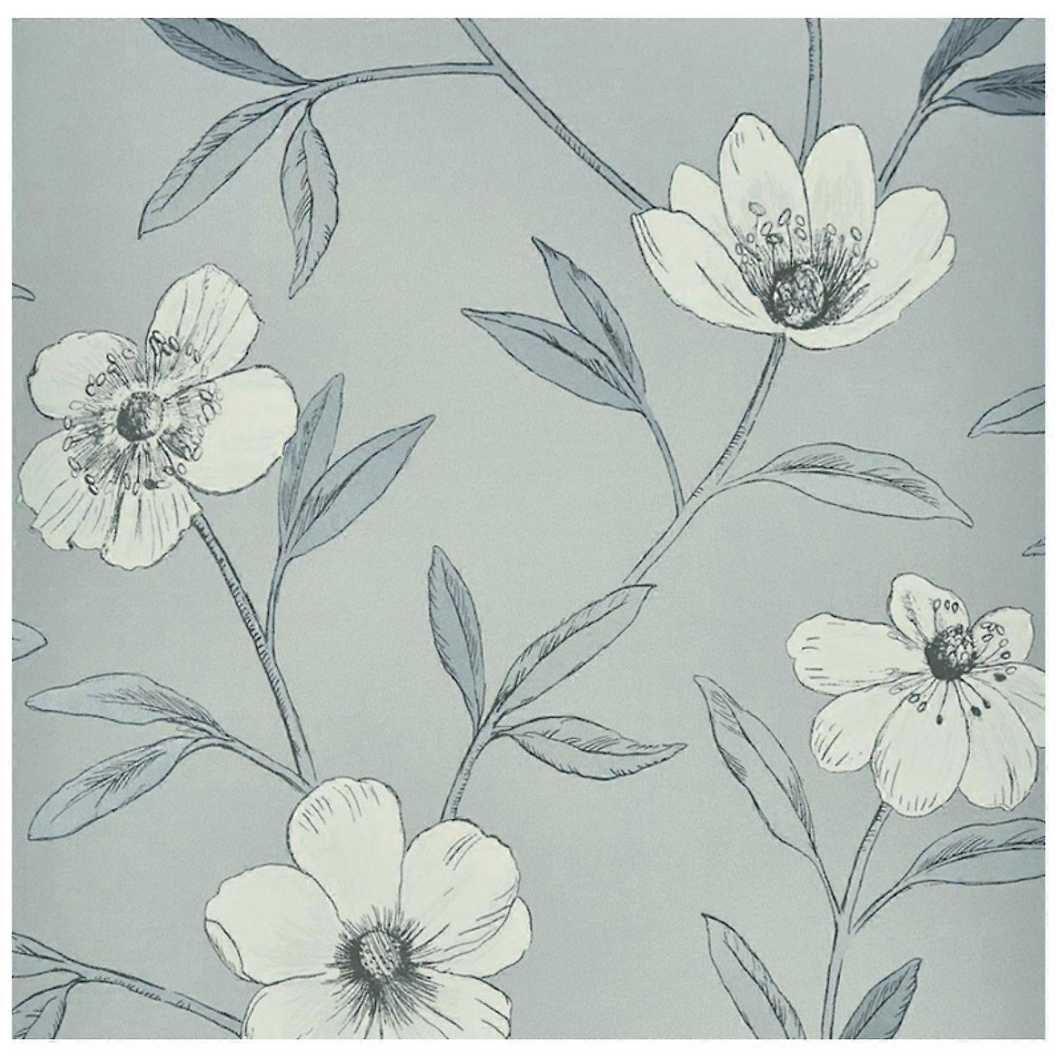 Prestigious Textiles Avery Gunmetal Wallpaper