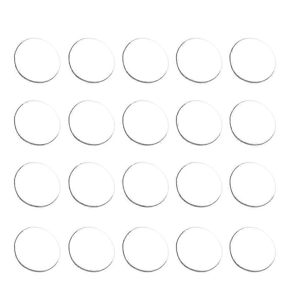 20pcs Creative Clear Glass Table Bumpers Glass Table Rubber Spacers