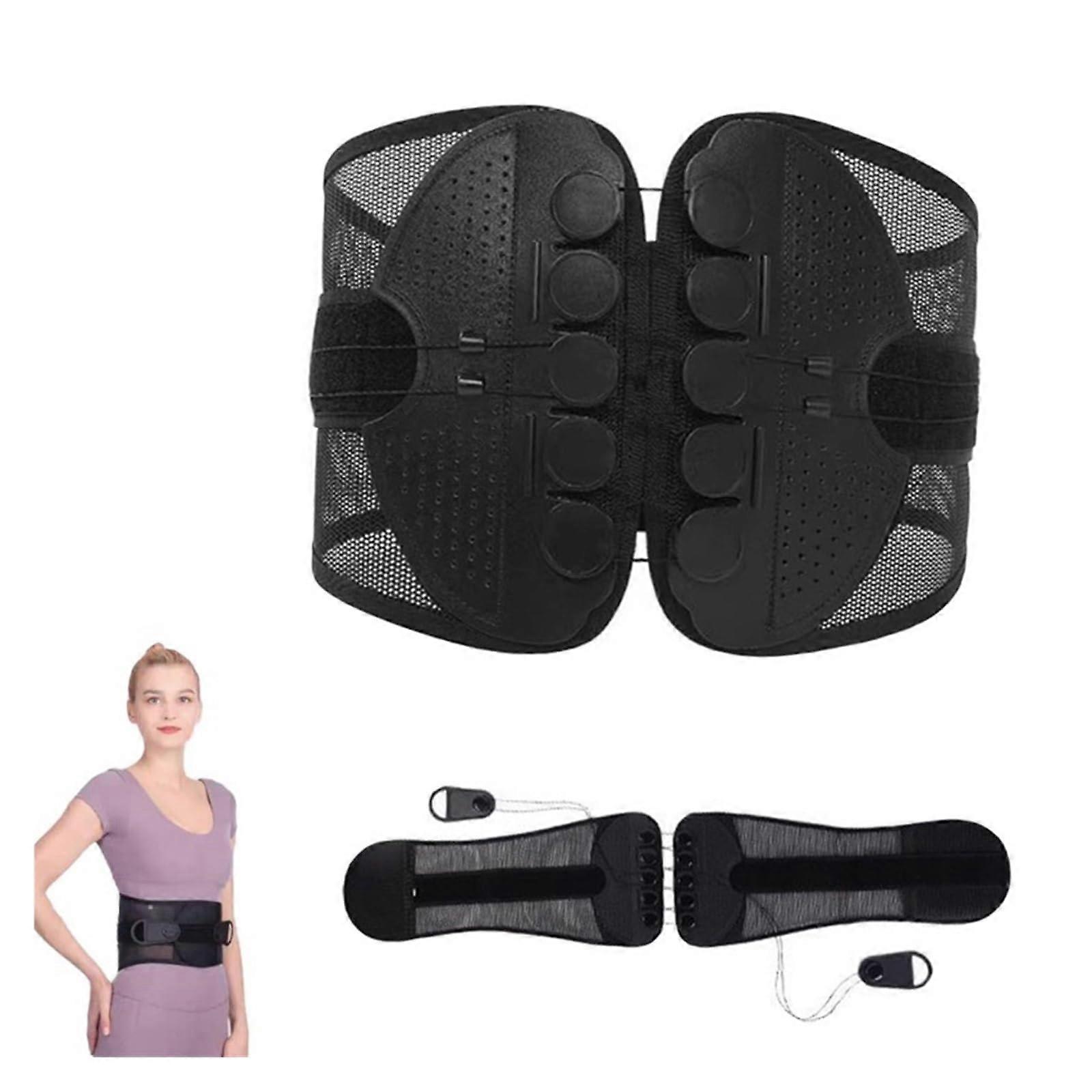 Adjustable Lumbar Support Belt for Lower Back Pain Relief, Breathable Mesh with Lumbar Pad, Small Size for Herniated Disc & Sciatica