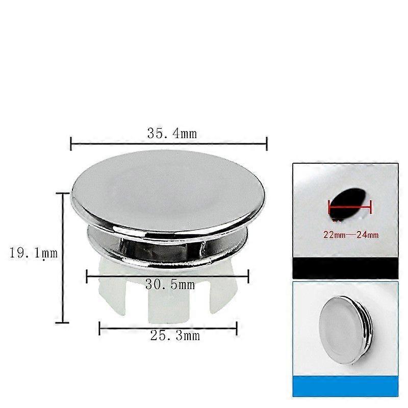 Kitchen Bathroom Basin Circular Overflow Drain Cover Decoration Bathtub Sink Hole Overflow Hollow Washbasin OverflowCraft Pipe Cleaners