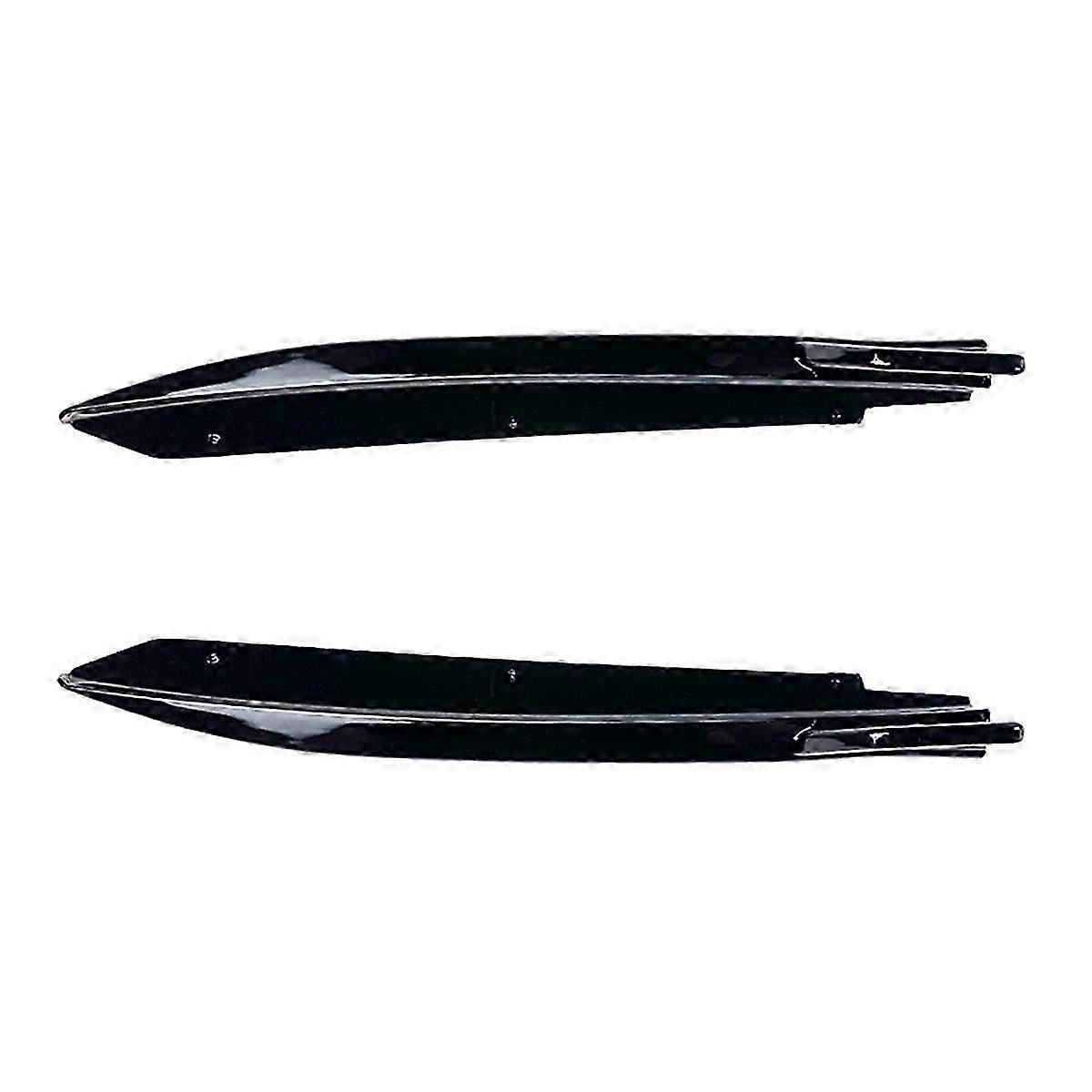 Bright Black Rear Bumper Lip Angle Diffuser Splitter Spoiler Protector for - 5 Series G30 525I 530I