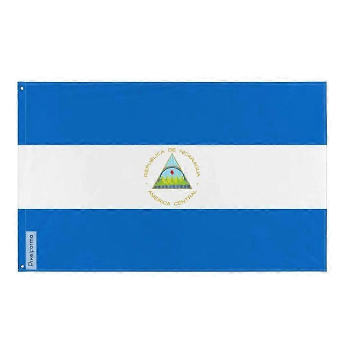 Flag of Nicaragua – 60 x 90 cm – Polyester – Iron eyelets – Durable