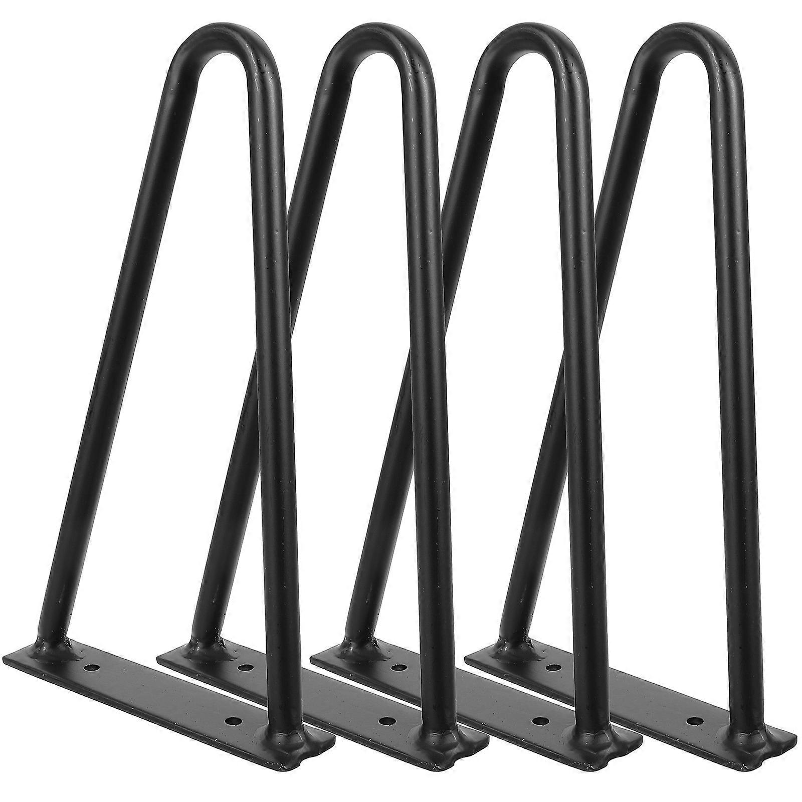 4pcs Metal Table Legs with Hollow Pipe Design for DIY Furniture Projects – Adjustable Height Legs for Coffee Tables, Desks & Benches