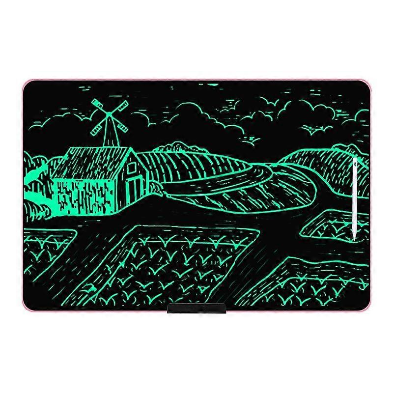 Caçoa a escrita cor-de-rosa/verde de 28 polegadas da prancheta de desenho do LCD