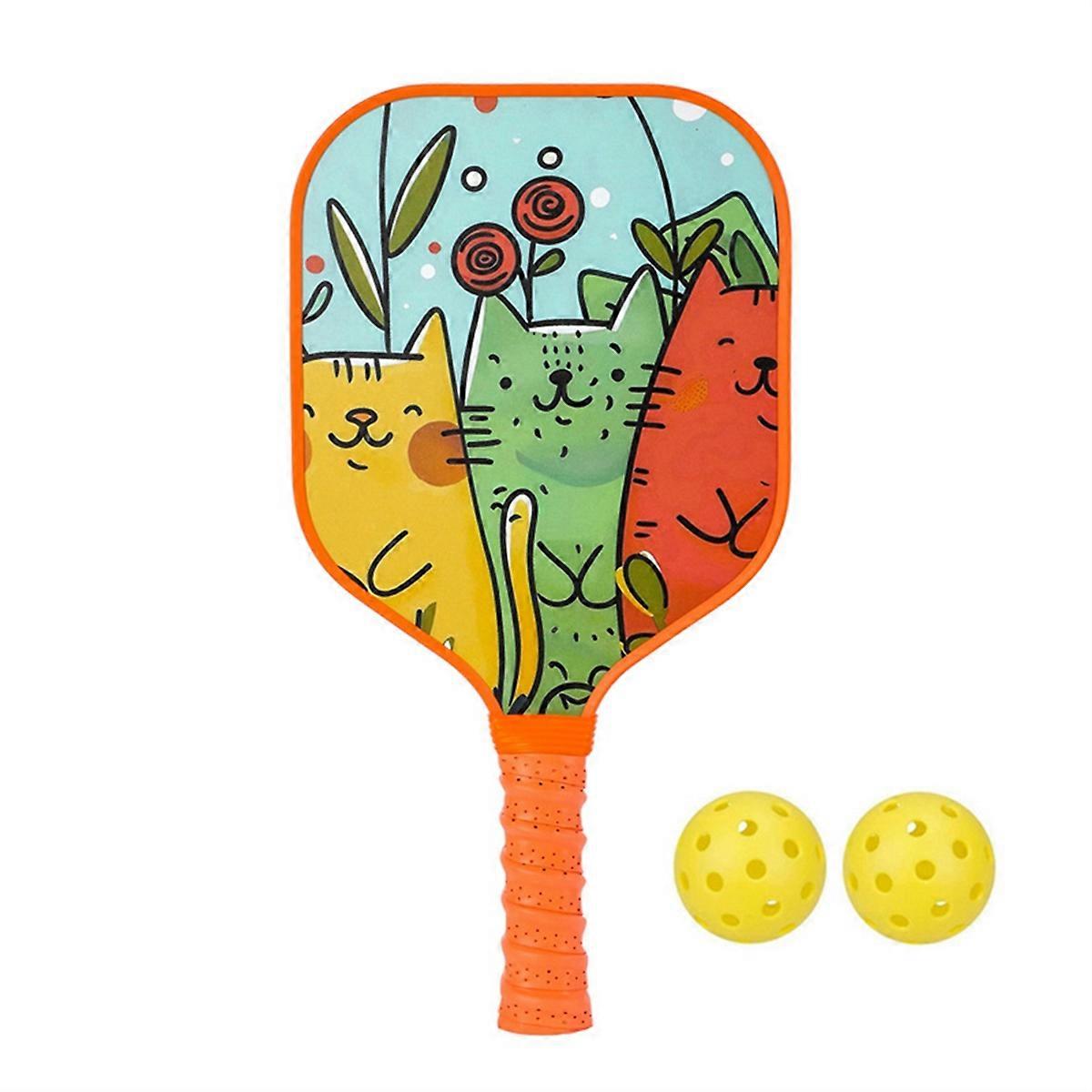 Παιδικό σετ pickleball για ηλικίες 8-12 ετών Ενισχυμένη λαβή Pickleball Paddle περιλαμβάνει μικρότερες μπάλες για impro