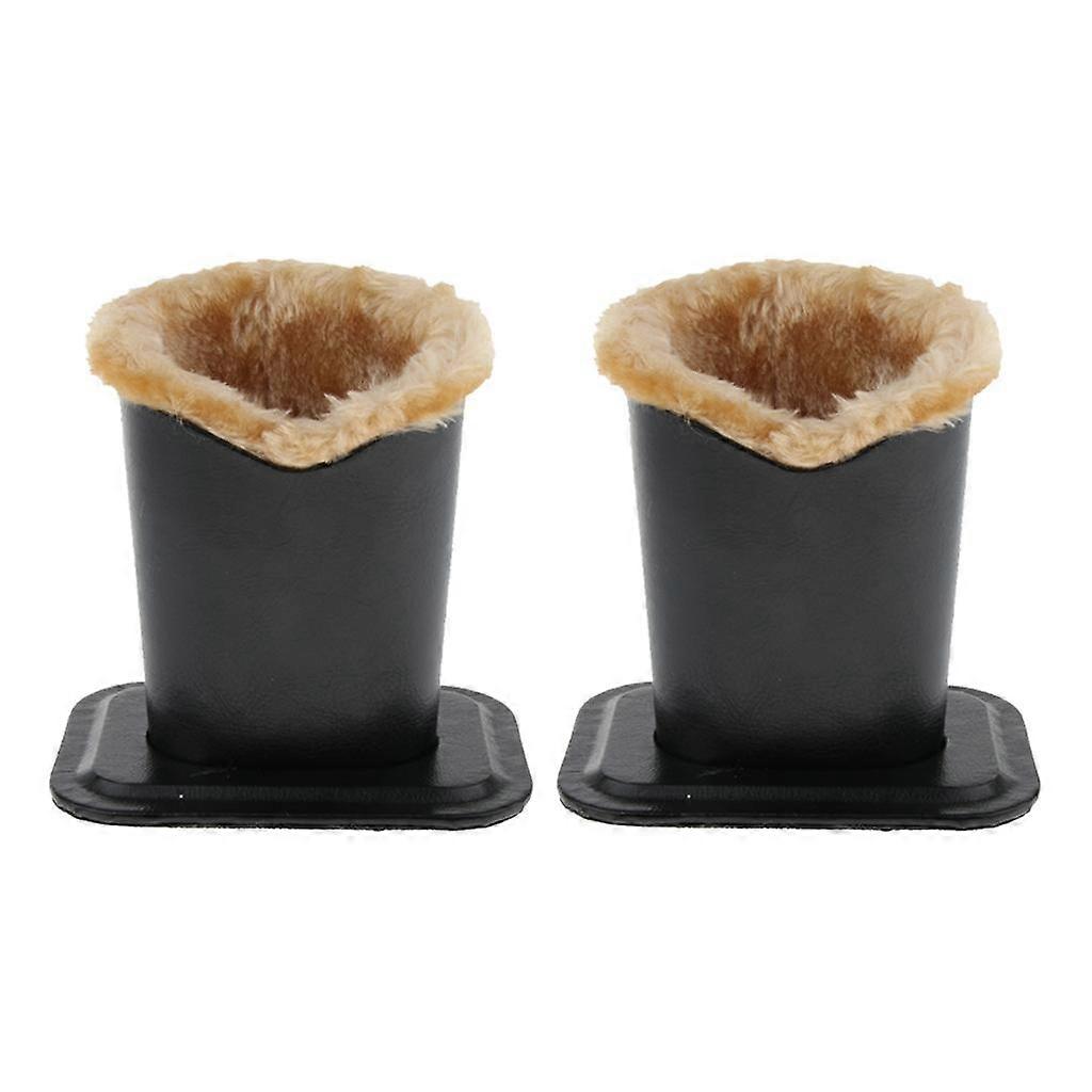 Pack Of 2 PU Plush Lined Eyeglass Holder Stand Pen Holder Scratch-proof