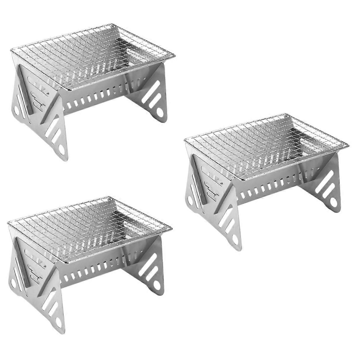 Kullgrill Røyker Utendørs Mini Camping Grill Rustfritt stål