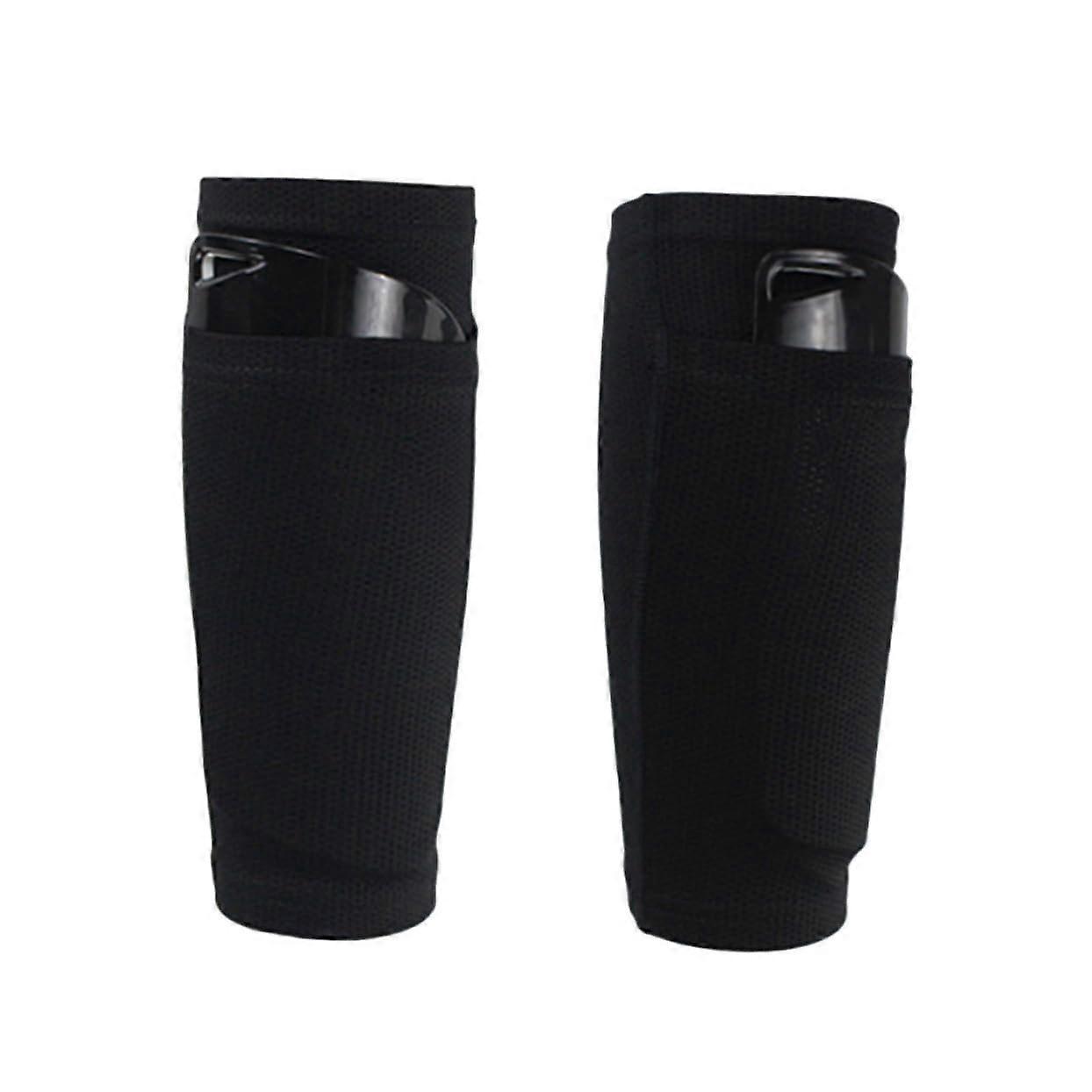 Schienbeinschoner Socken Fußball Jugend Mit Grip Leichte Schienbeinschoner Protector Für Knöchel Größe M Schwarz