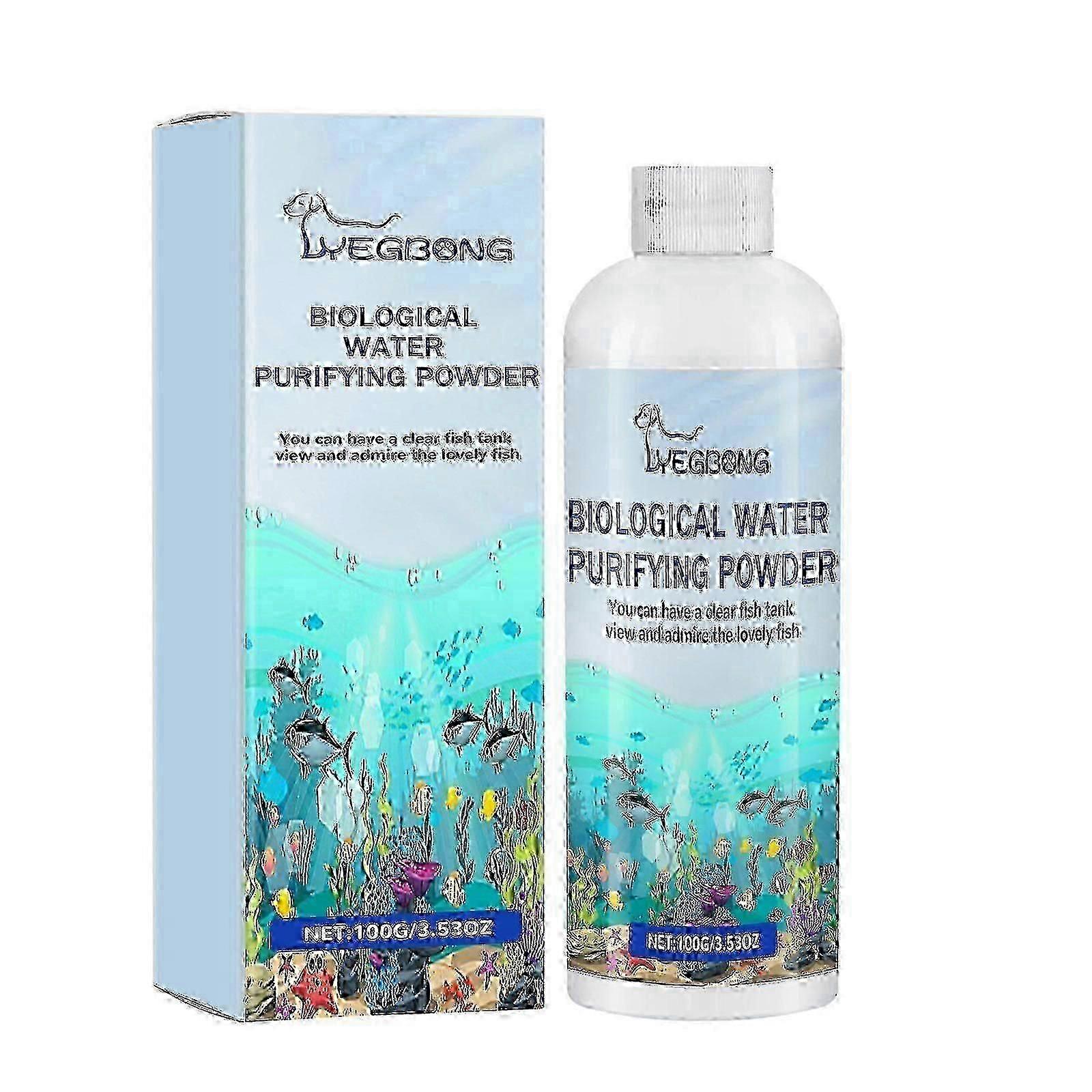 Fish Tank Water Purifier Removes Algae Powder, Clean Fish Tank Remove Moss Algae Net Water Quality Instant Algae Removal Powder