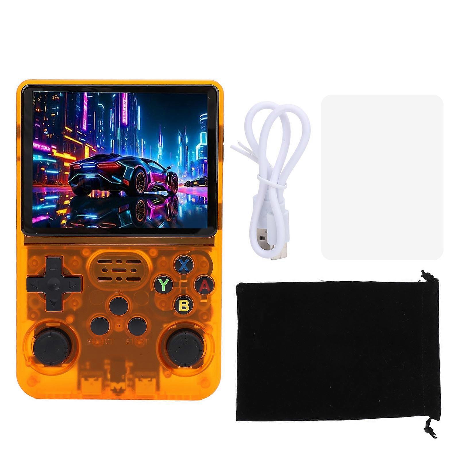 Retro Handheld Game Console Dual 3D Joystick 3.5in 640x480 IPS Screen Gaming Console 3500mAh Polymer Battery