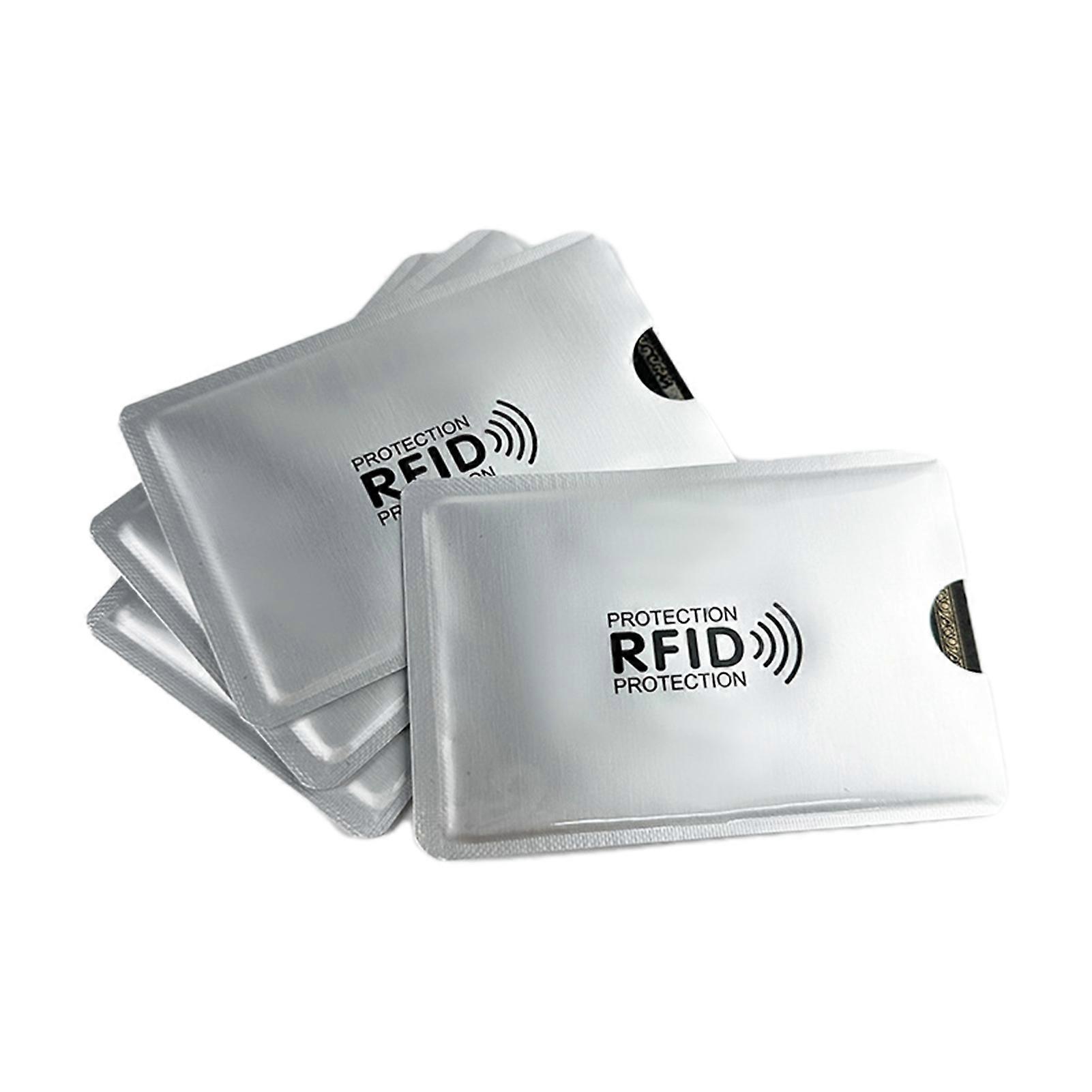 Laser Silvery RFID Blocking Sleeves Multi-color Credit Card Protector