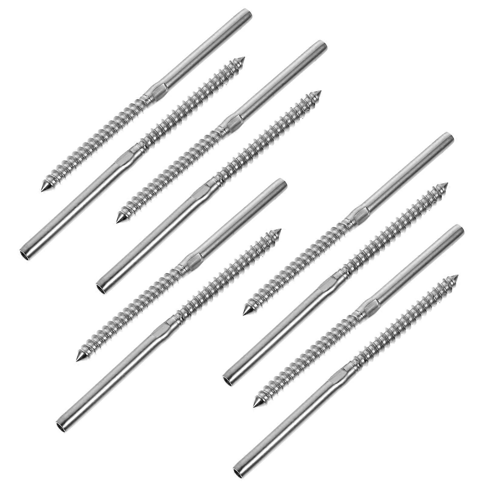 10pcs Heavy Duty Lag Screws Left and Right for Deck Cable Railing Systems Optimized