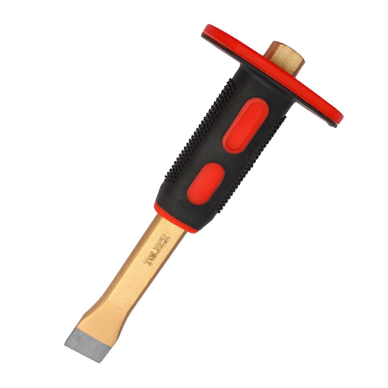 Durable Flat Cold Tool with Handle, Hand Tool Drill Chisels for Woodworking,