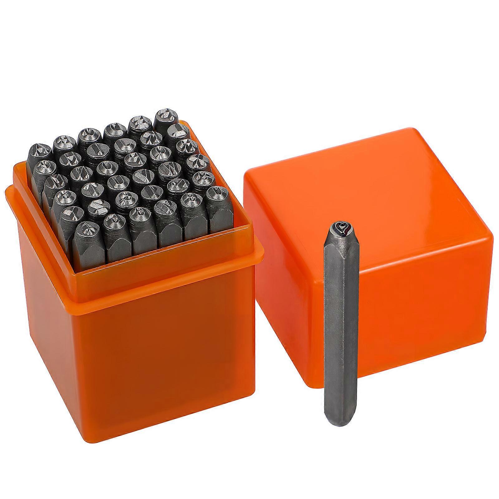 1 Set Metal Letter Stamping Set with Alphabet & Number Stamps for Crafts – Easy to Use Precision Imprints for Scrapbooking and DIY Projects