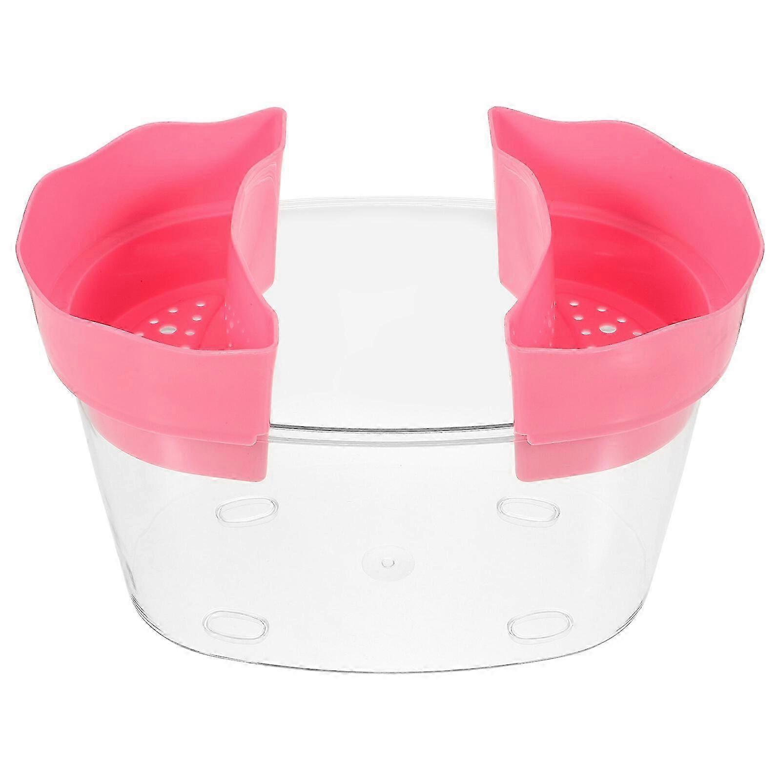 Clear Plastic Betta Fish Tank with Accessories for Turtles and Small Fish